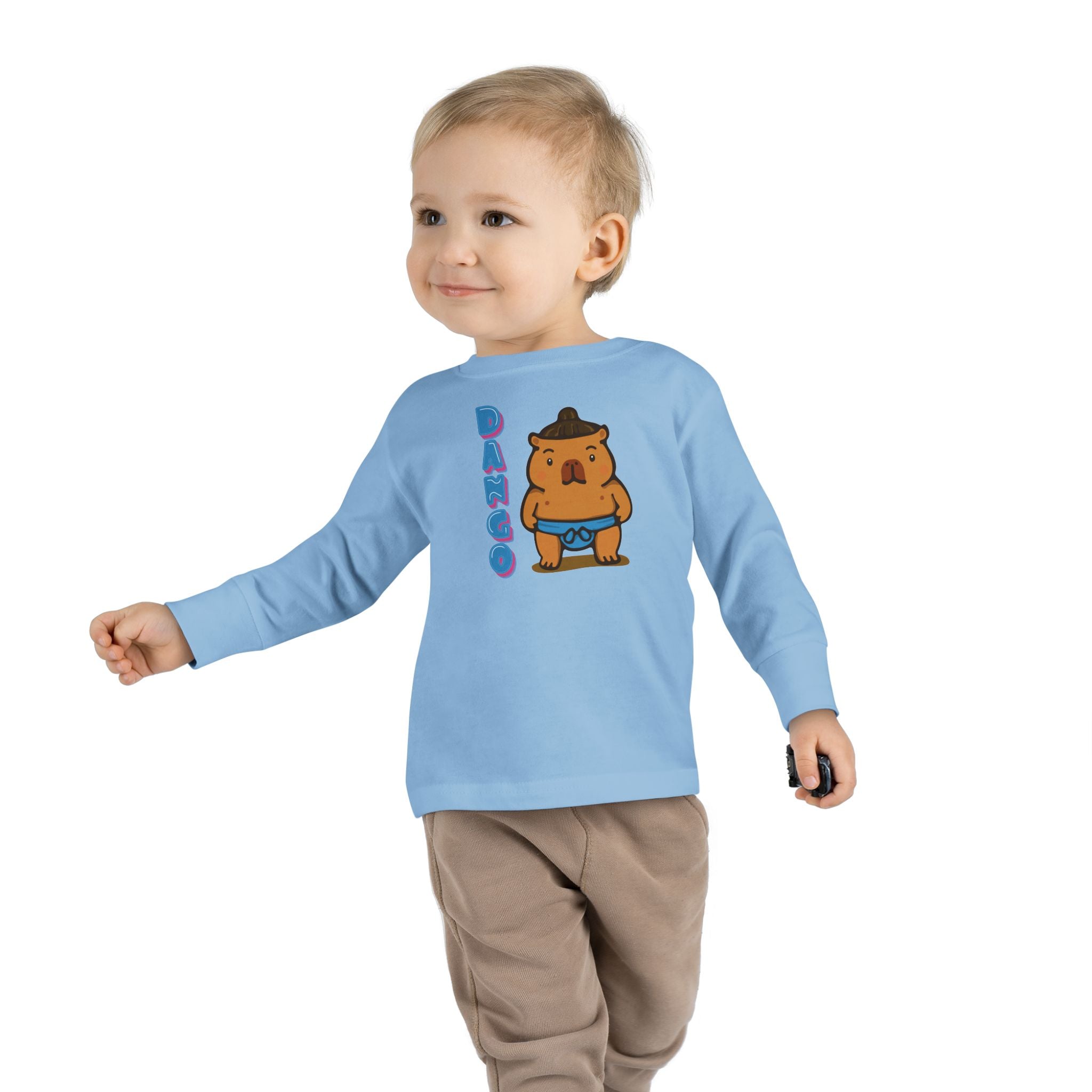 Dango the Sumo Lover Capybara Cartoon long sleeve shirt, Cute Kawaii Animal Gift