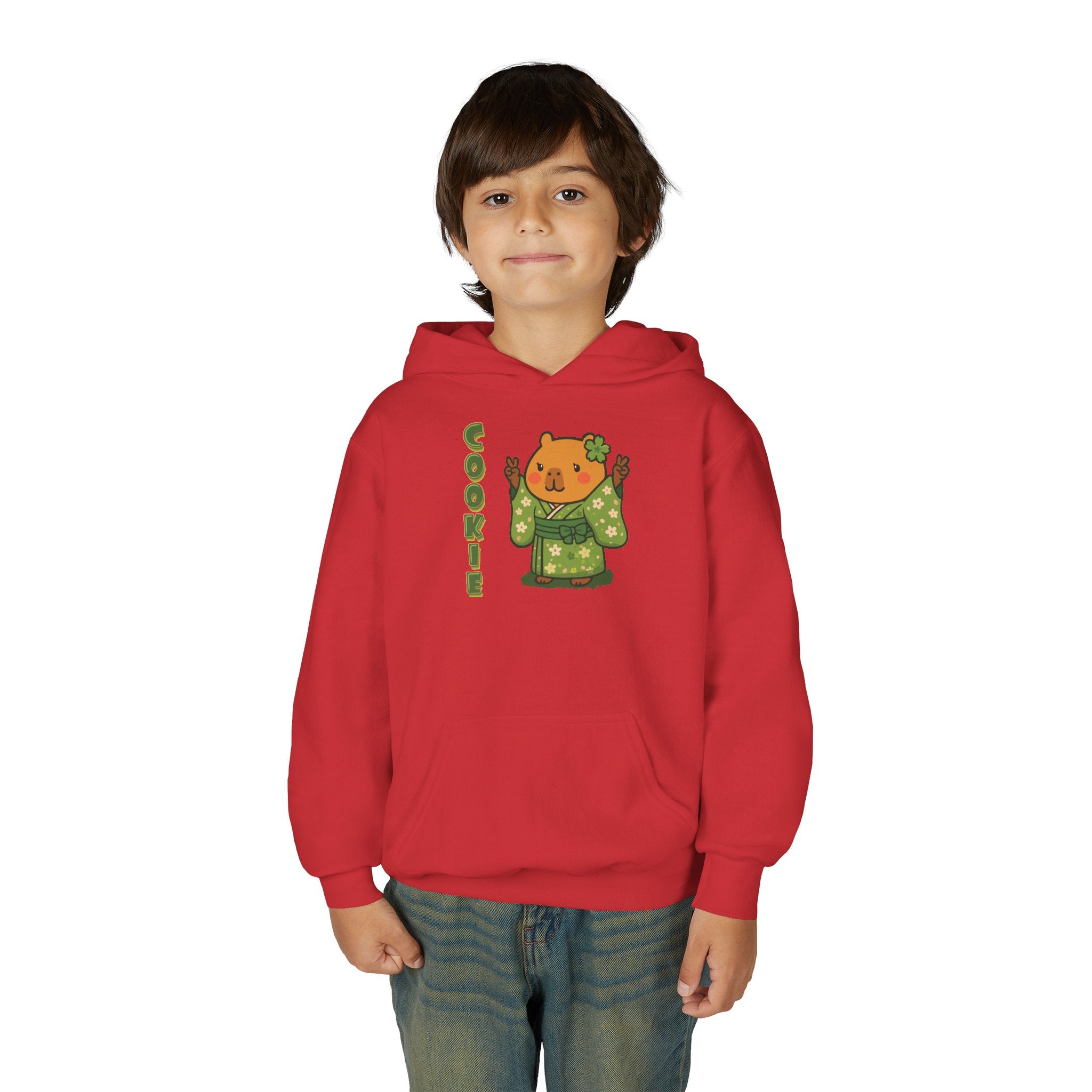 Cookie the Fun Lover Capybara Cartoon Hoodie, Cute Kawaii Animal Gift