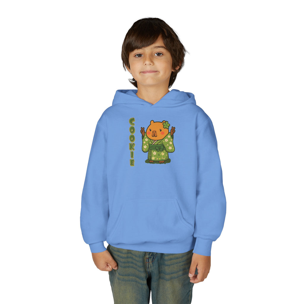Cookie the Fun Lover Capybara Cartoon Hoodie, Cute Kawaii Animal Gift