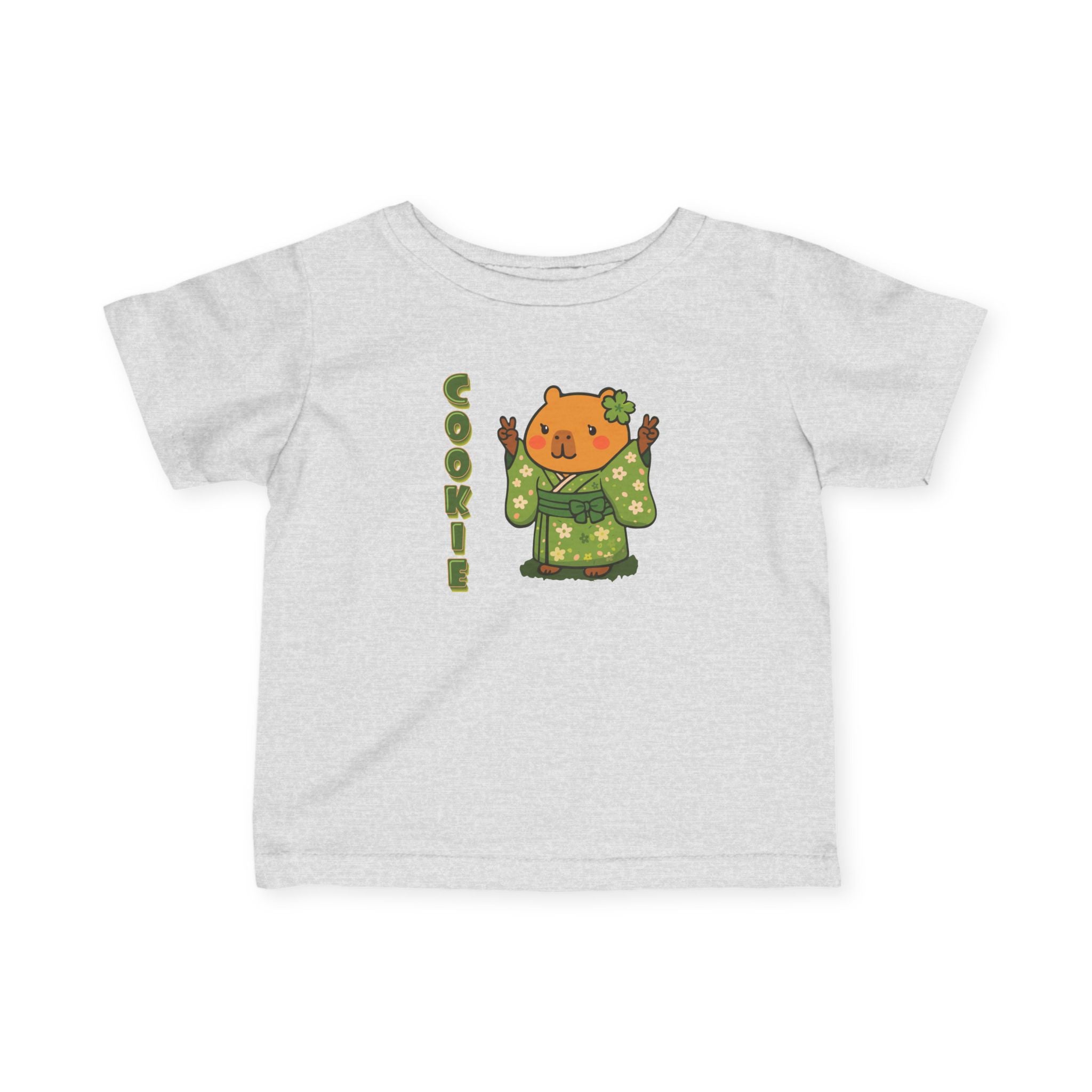 Cookie the Fun Lover Capybara Cartoon T-Shirt, Cute Kawaii Animal Gift