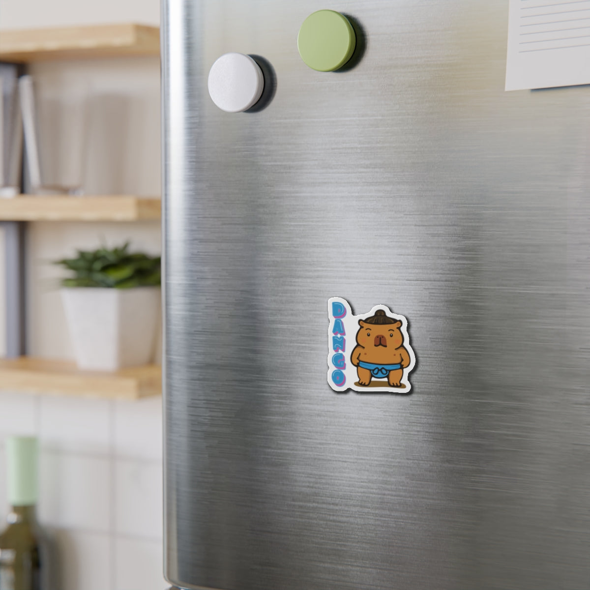 Dango the Sumo Lover Capybara Cartoon Magnets, Cute Kawaii Animal Gift