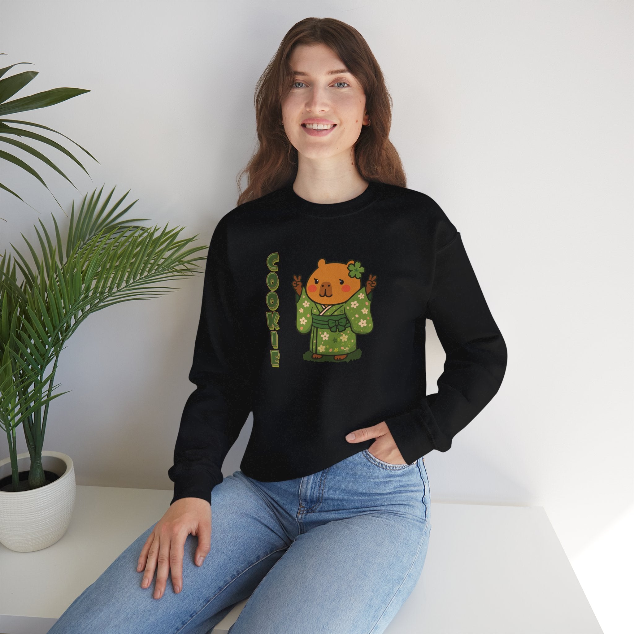 Cookie the Fun Lover Capybara Cartoon Sweater, Cute Kawaii Animal Gift