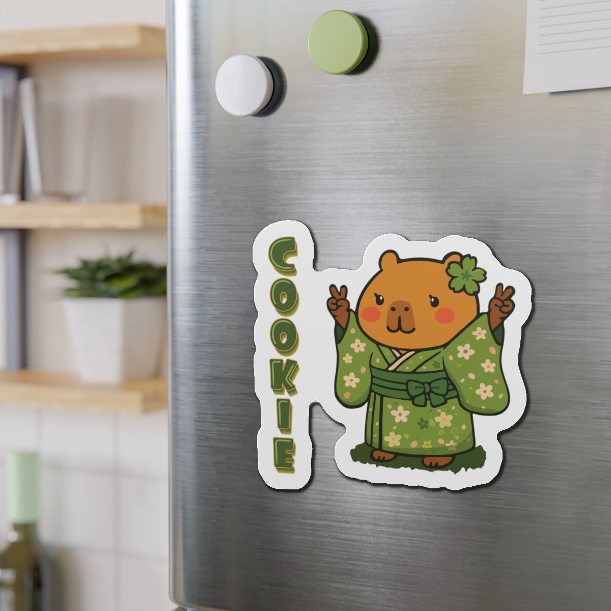 Cookie the Fun Lover Capybara Cartoon Magnets, Cute Kawaii Animal Gift