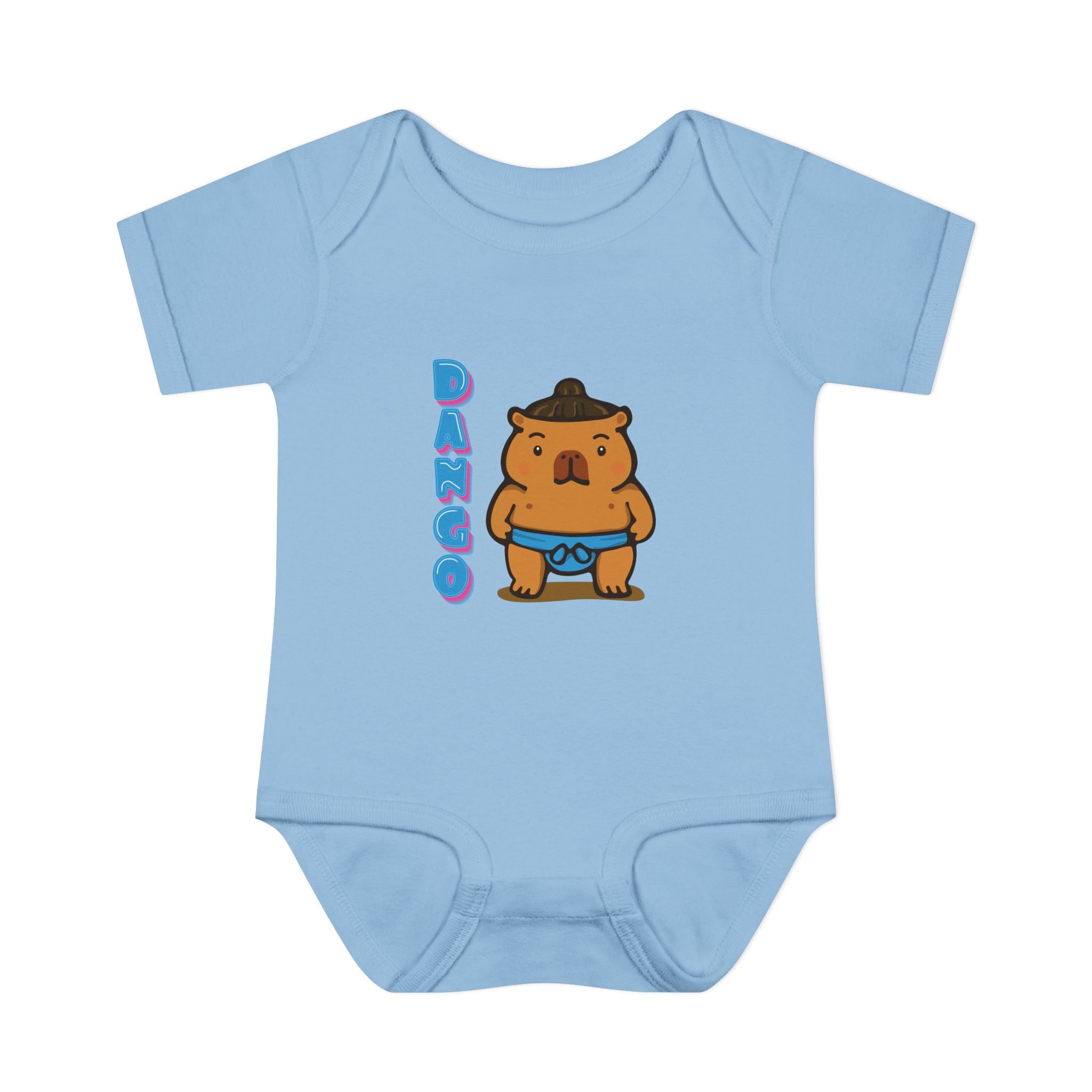 Dango the Sumo Lover Capybara Cartoon Bodysuit, Cute Kawaii Animal Gift