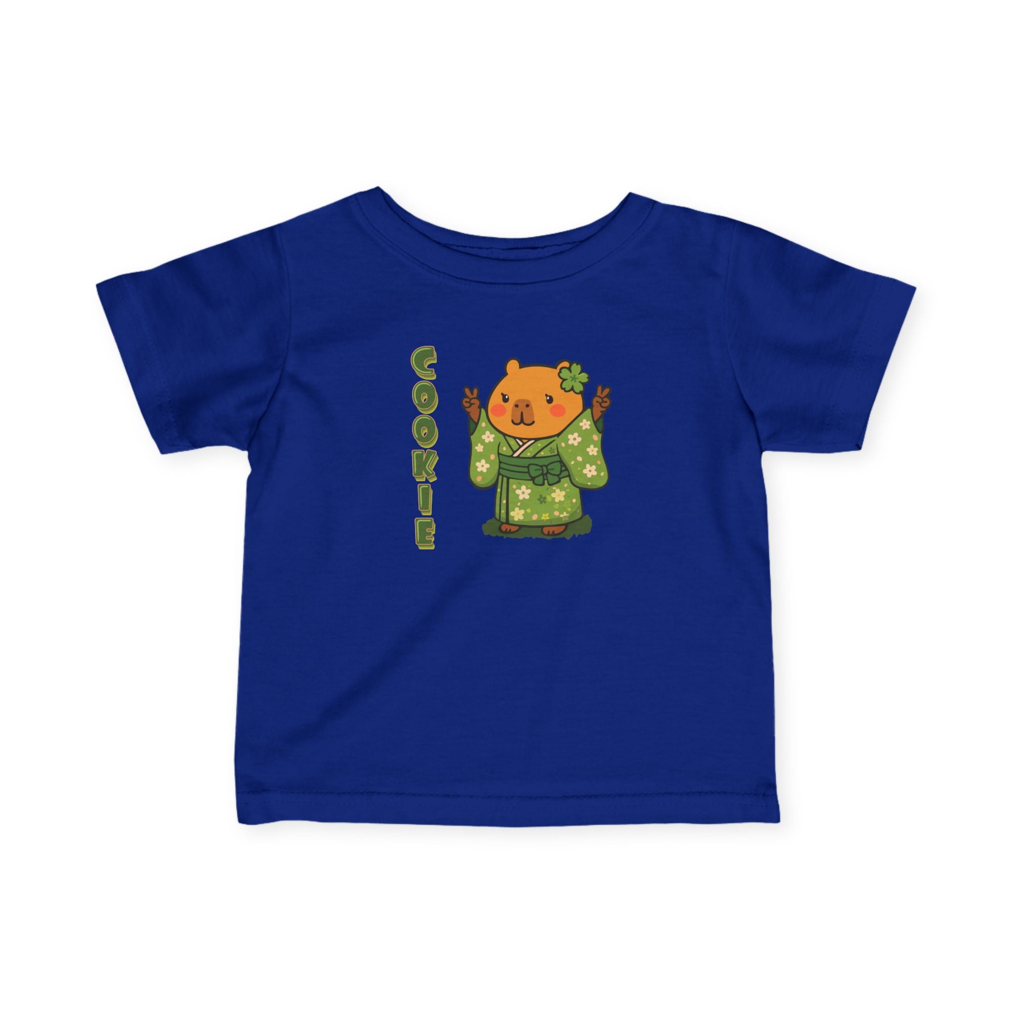 Cookie the Fun Lover Capybara Cartoon T-Shirt, Cute Kawaii Animal Gift