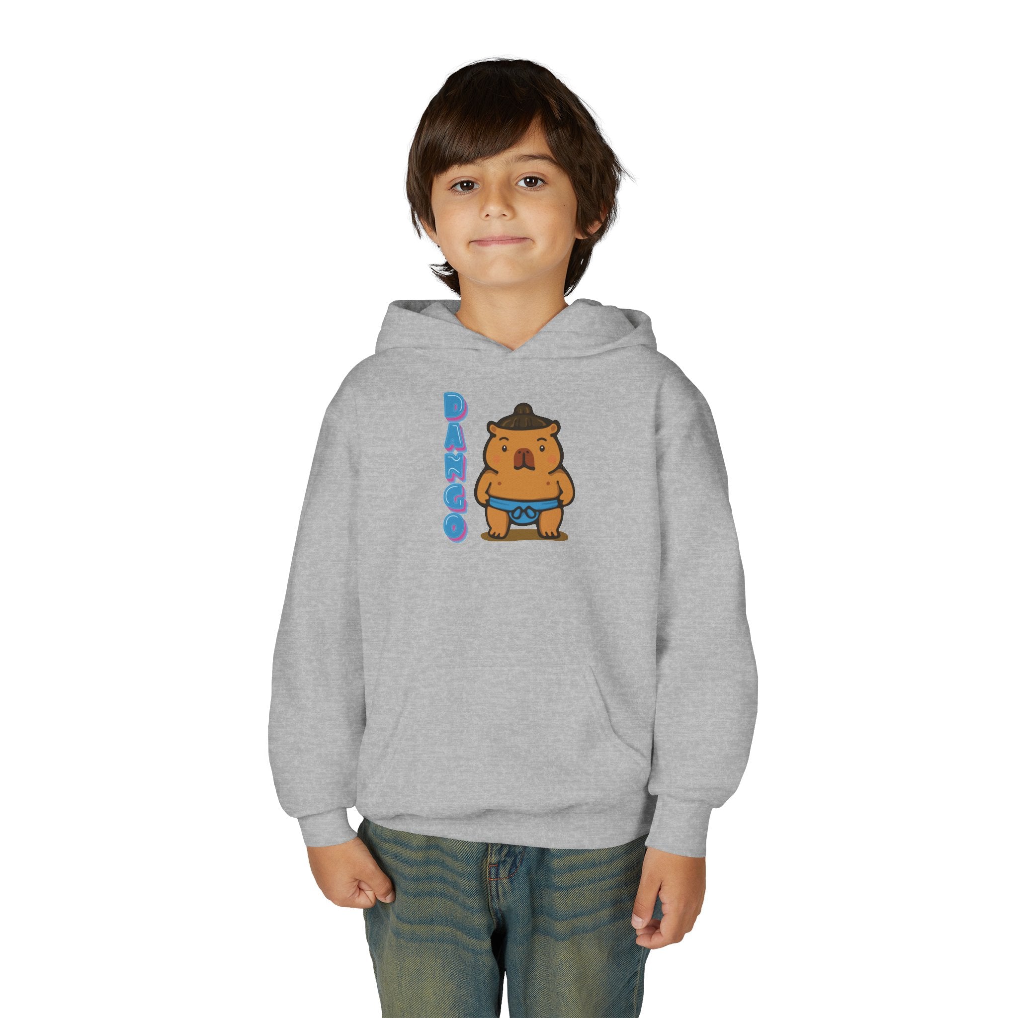 Dango the Sumo Lover Capybara Cartoon Hoodie, Cute Kawaii Animal Gift
