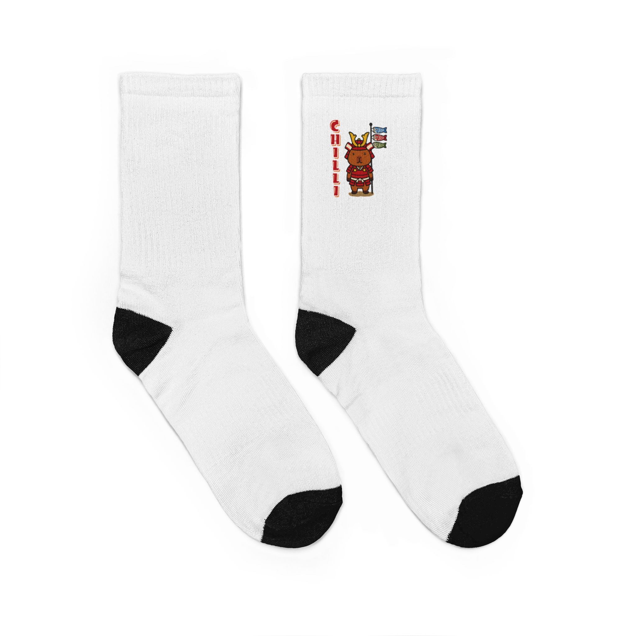Chilli the Samurai Warrior Capybara Cartoon Socks, Cute Kawaii Animal Gift