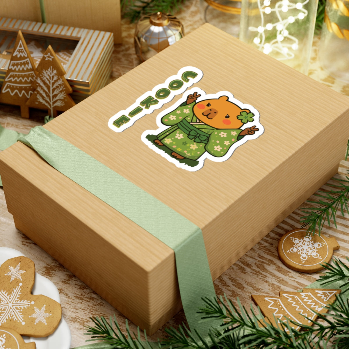 Cookie the Fun Lover Capybara Cartoon Stickers, Cute Kawaii Animal Gift