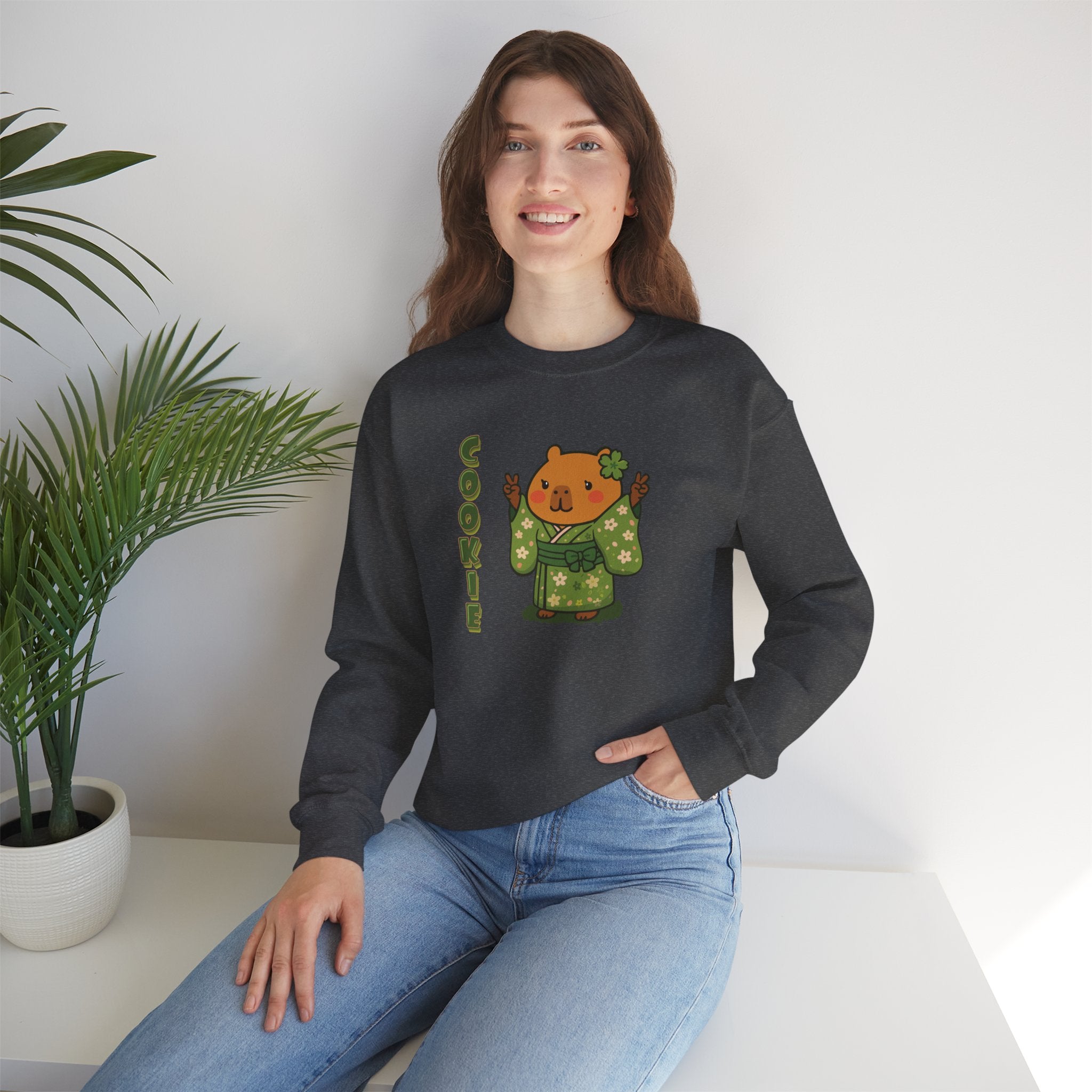 Cookie the Fun Lover Capybara Cartoon Sweater, Cute Kawaii Animal Gift