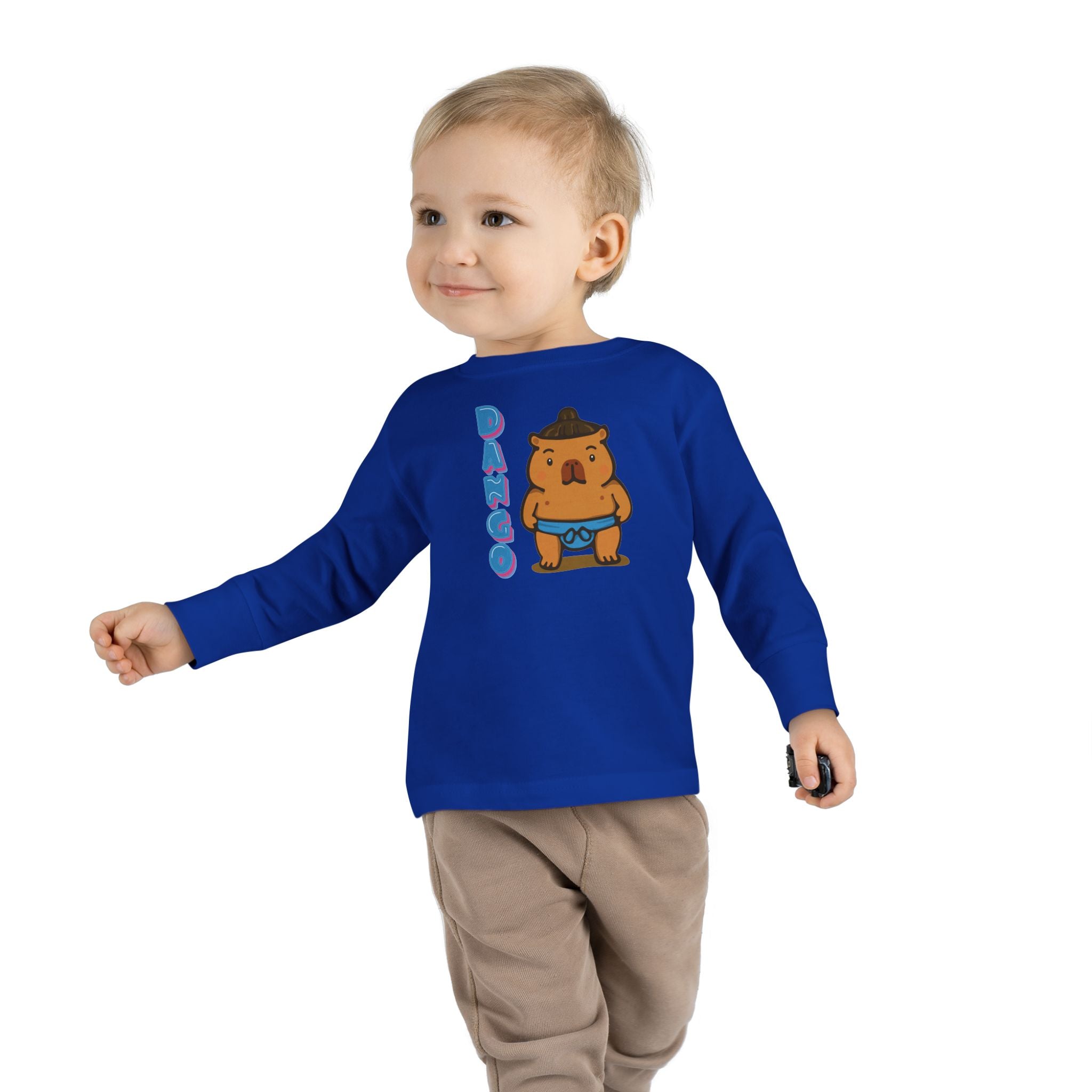 Dango the Sumo Lover Capybara Cartoon long sleeve shirt, Cute Kawaii Animal Gift