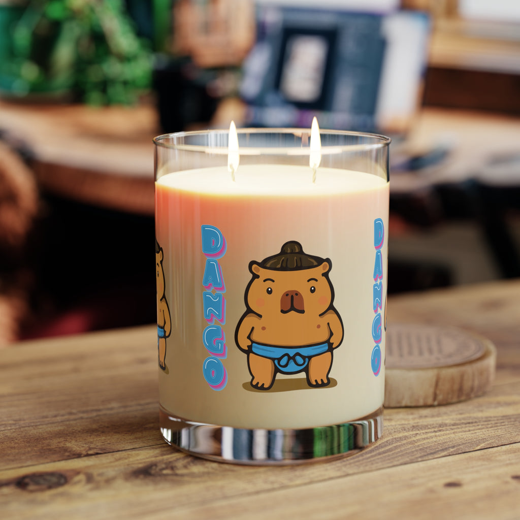 Dango the Sumo Lover Capybara Cartoon Candle, Cute Kawaii Animal Gift