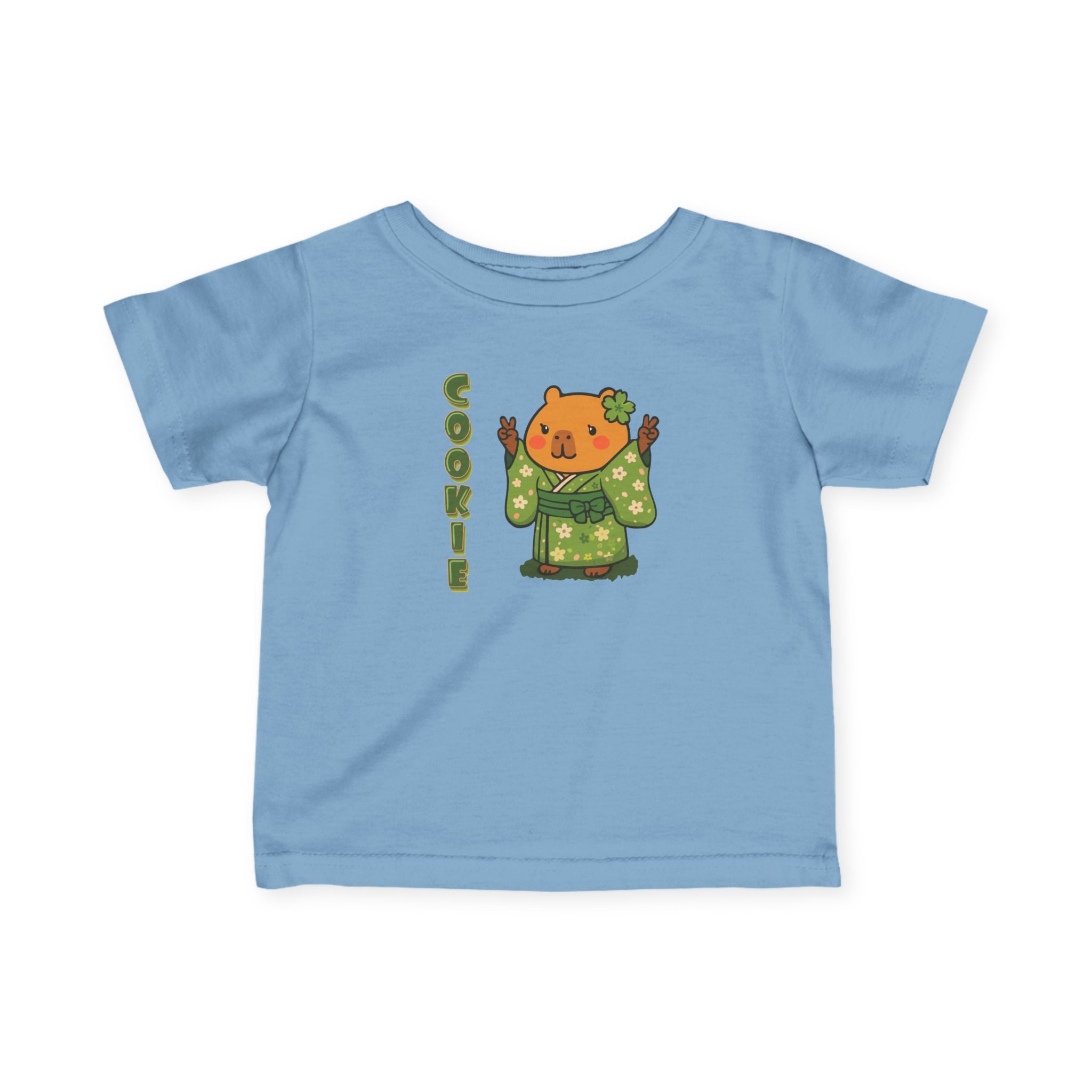 Cookie the Fun Lover Capybara Cartoon T-Shirt, Cute Kawaii Animal Gift