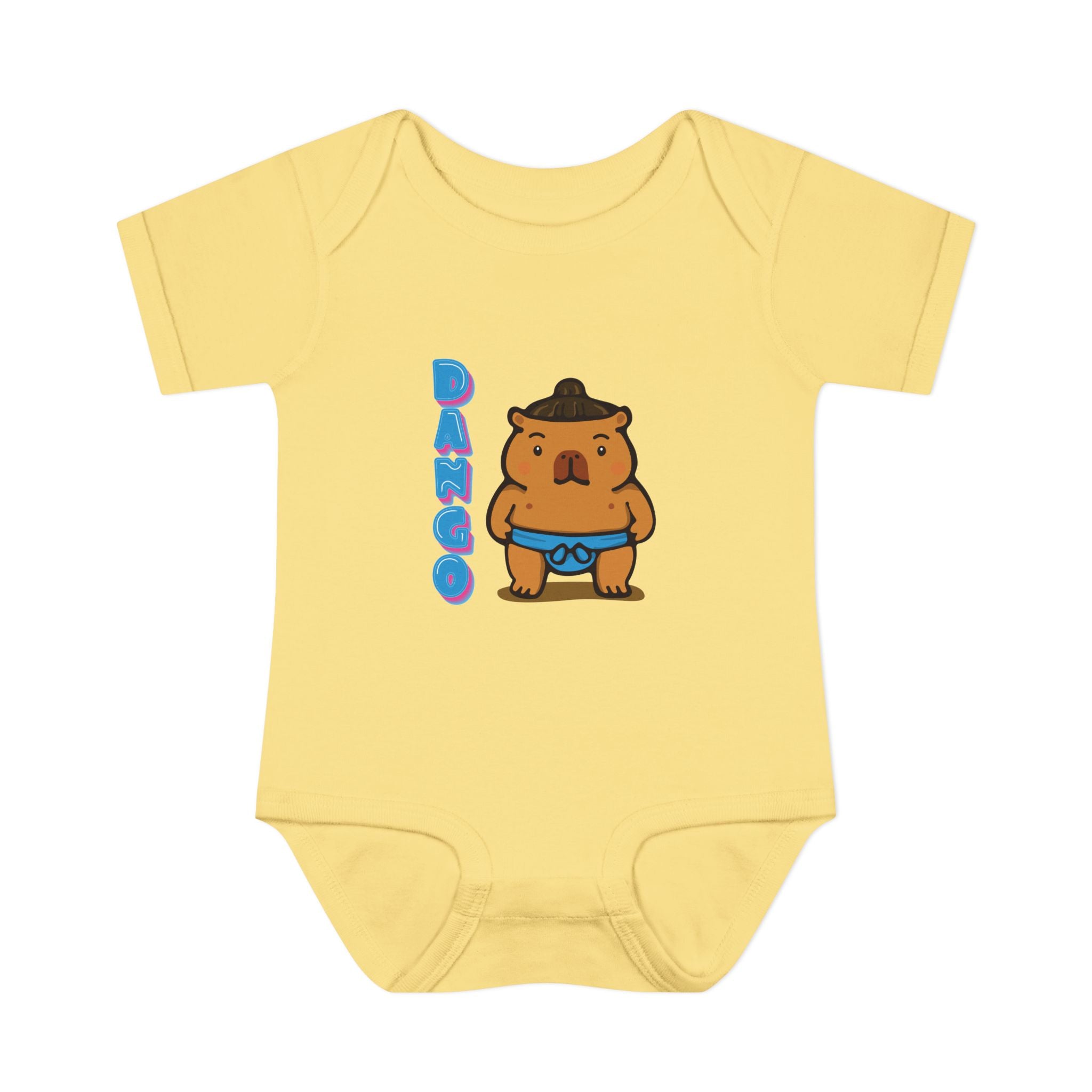Dango the Sumo Lover Capybara Cartoon Bodysuit, Cute Kawaii Animal Gift