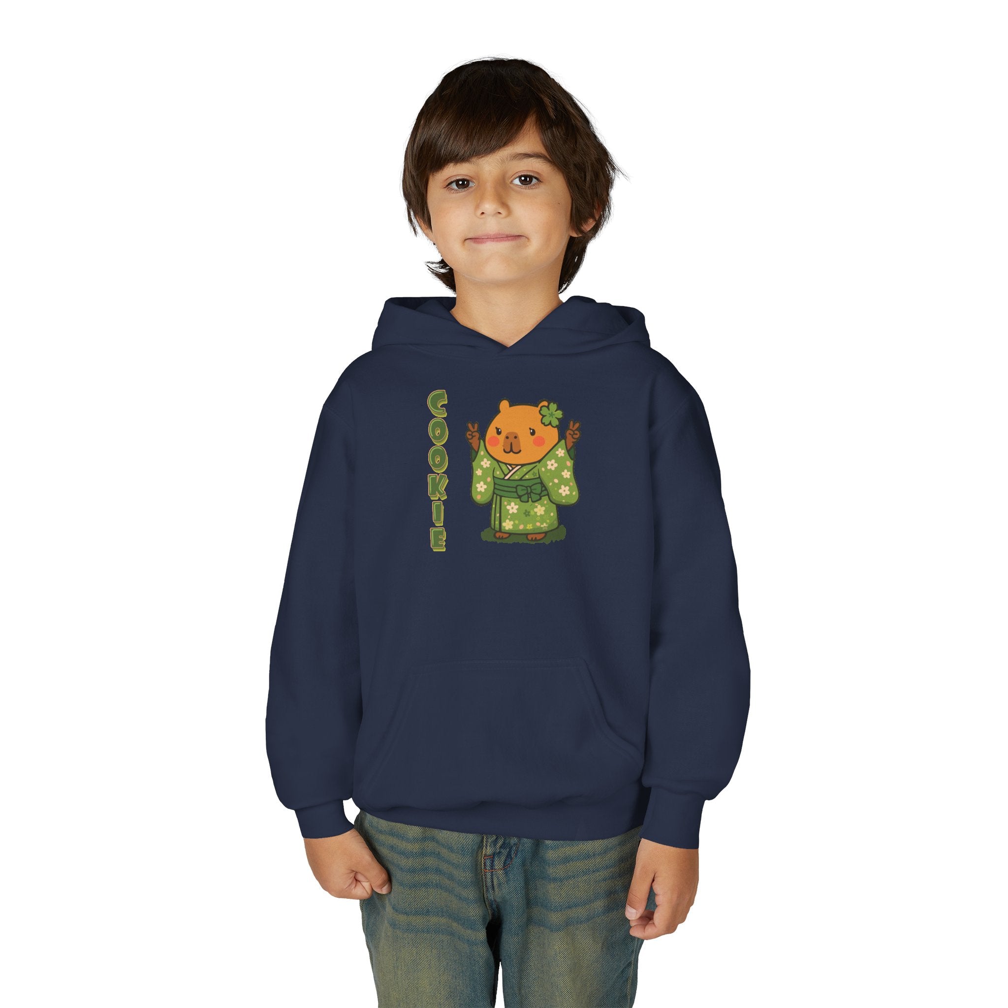 Cookie the Fun Lover Capybara Cartoon Hoodie, Cute Kawaii Animal Gift