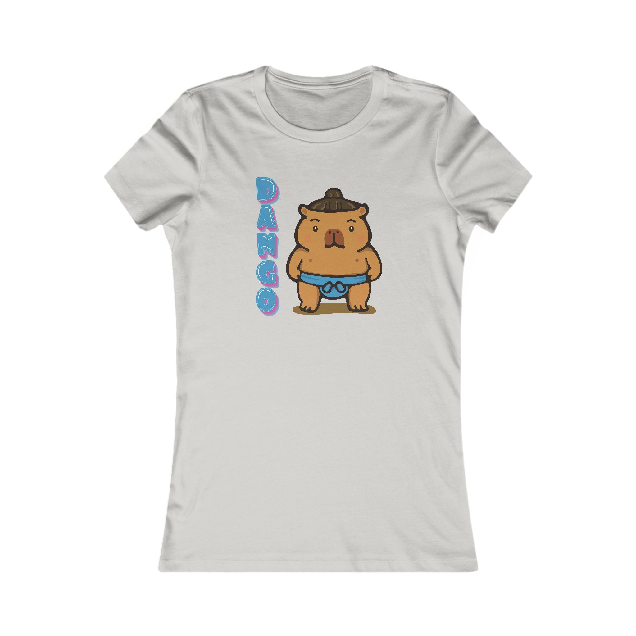 Dango the Sumo Lover Capybara Cartoon T-Shirt, Cute Kawaii Animal Gift