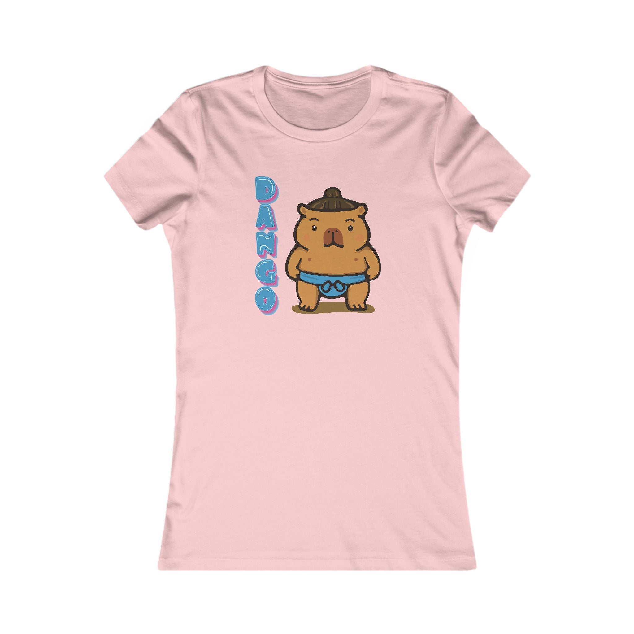 Dango the Sumo Lover Capybara Cartoon T-Shirt, Cute Kawaii Animal Gift