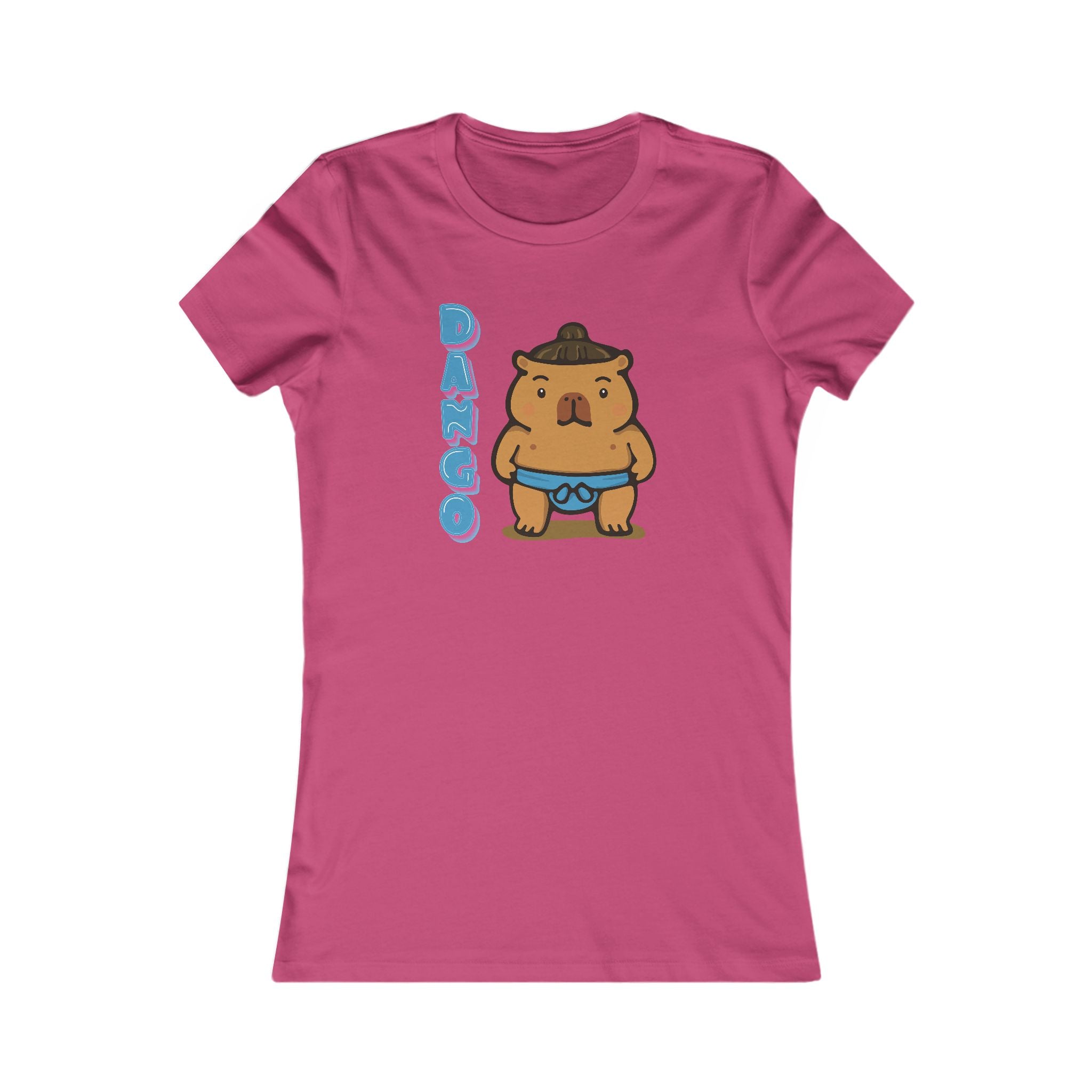 Dango the Sumo Lover Capybara Cartoon T-Shirt, Cute Kawaii Animal Gift