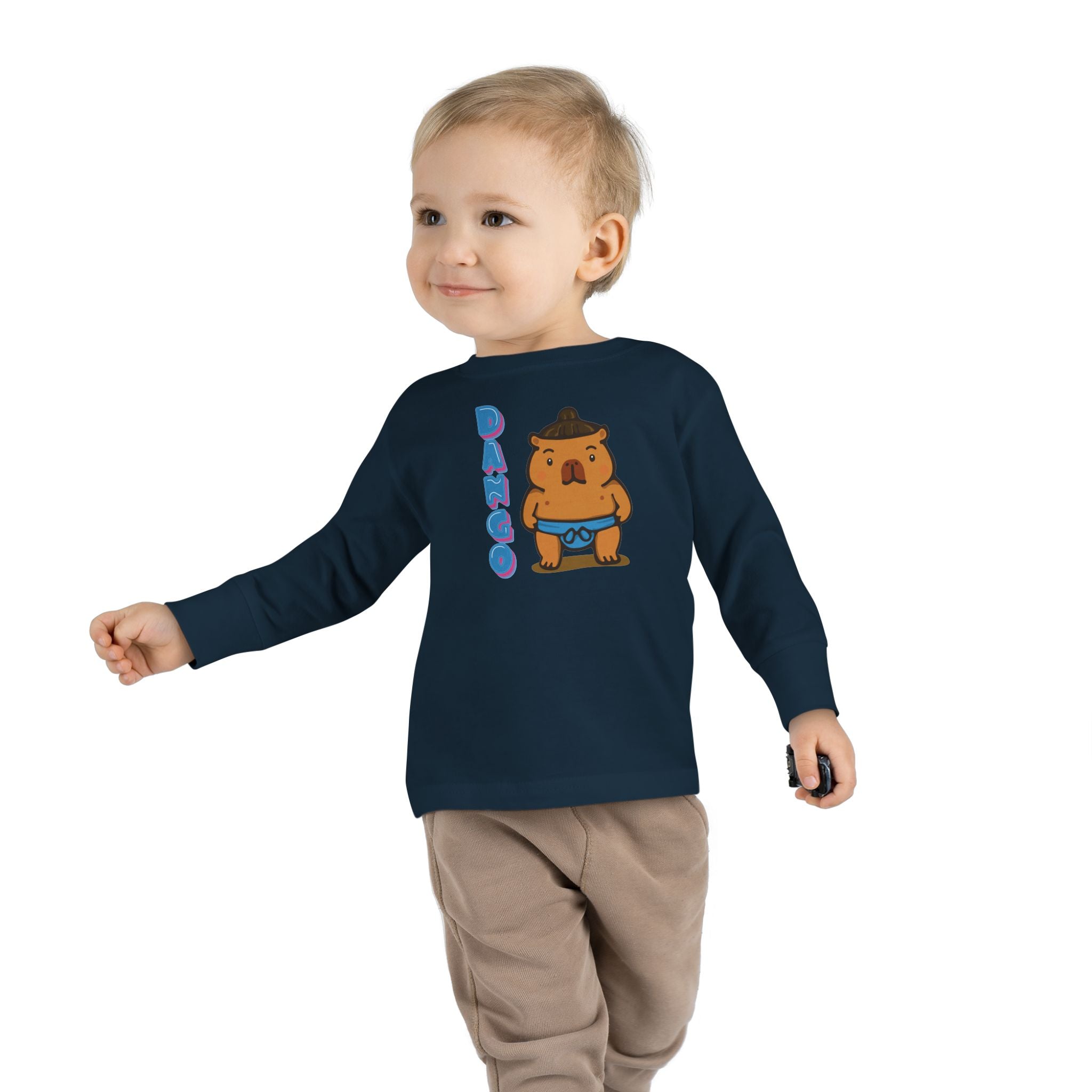 Dango the Sumo Lover Capybara Cartoon long sleeve shirt, Cute Kawaii Animal Gift