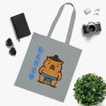 Dango the Sumo Lover Capybara Cartoon Tote Bag, Cute Kawaii Animal Gift