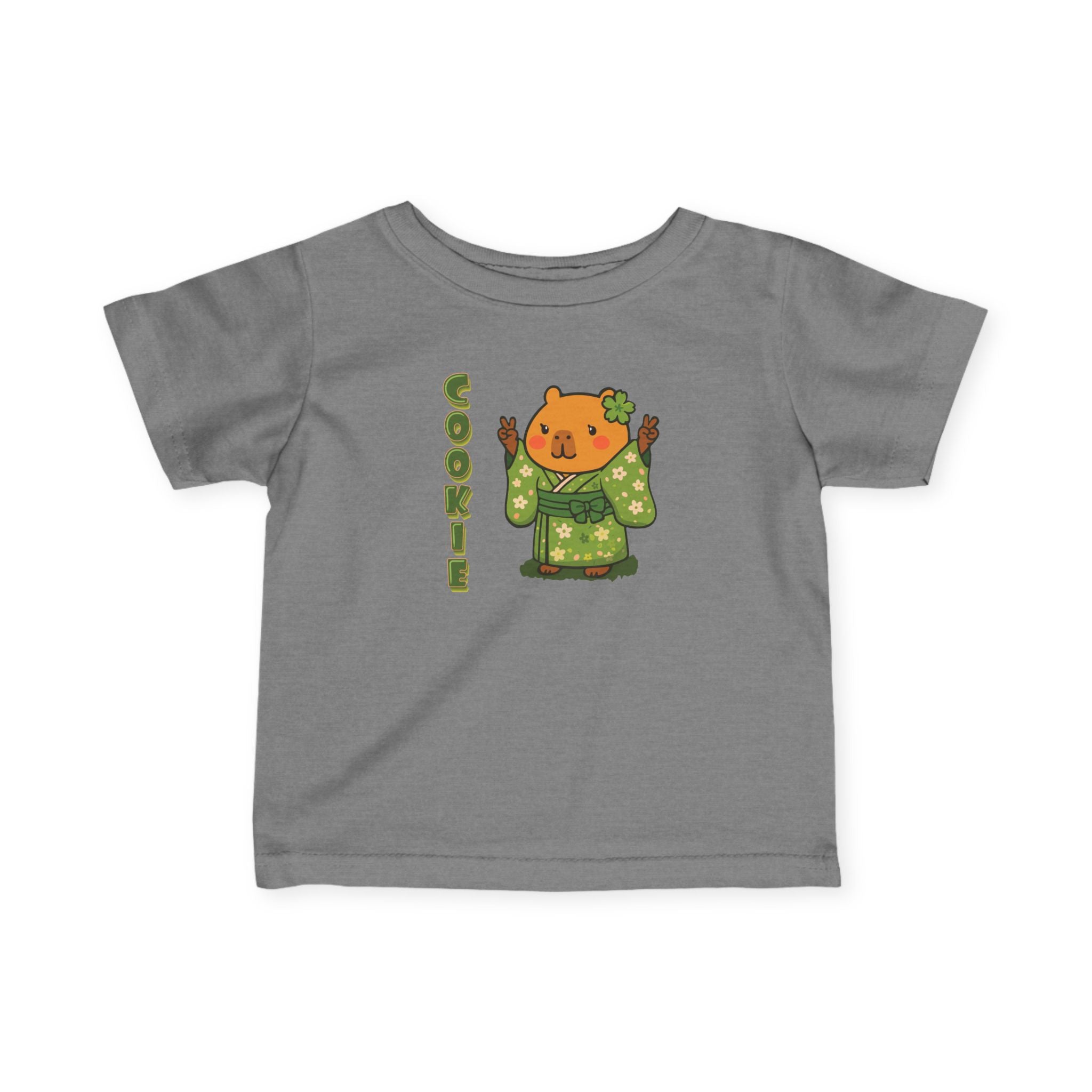 Cookie the Fun Lover Capybara Cartoon T-Shirt, Cute Kawaii Animal Gift