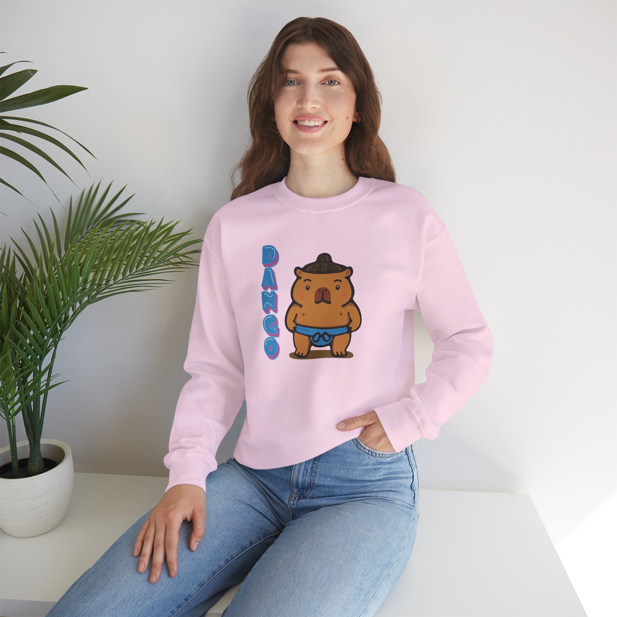 Dango the Sumo Lover Capybara Cartoon Sweater, Cute Kawaii Animal Gift