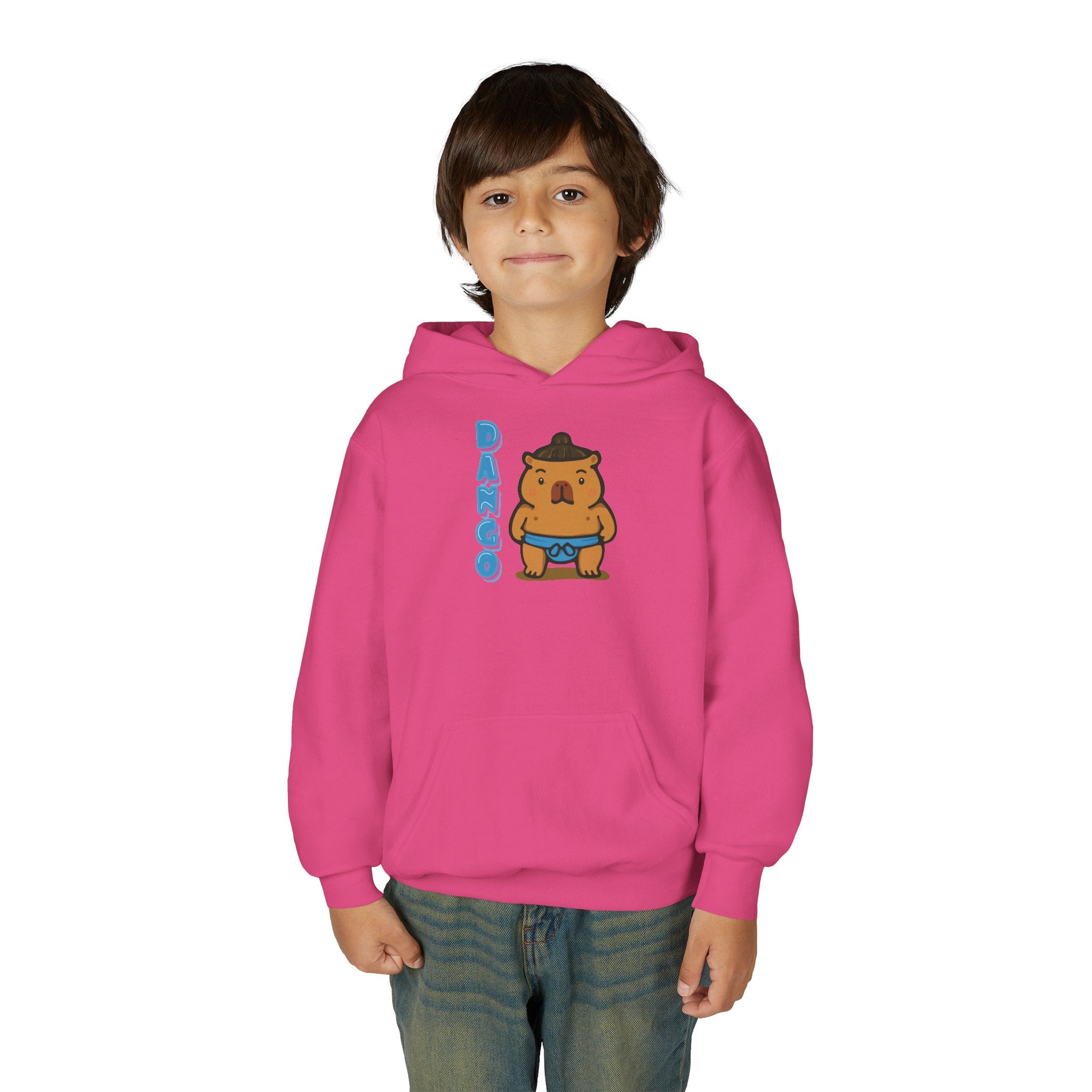 Dango the Sumo Lover Capybara Cartoon Hoodie, Cute Kawaii Animal Gift