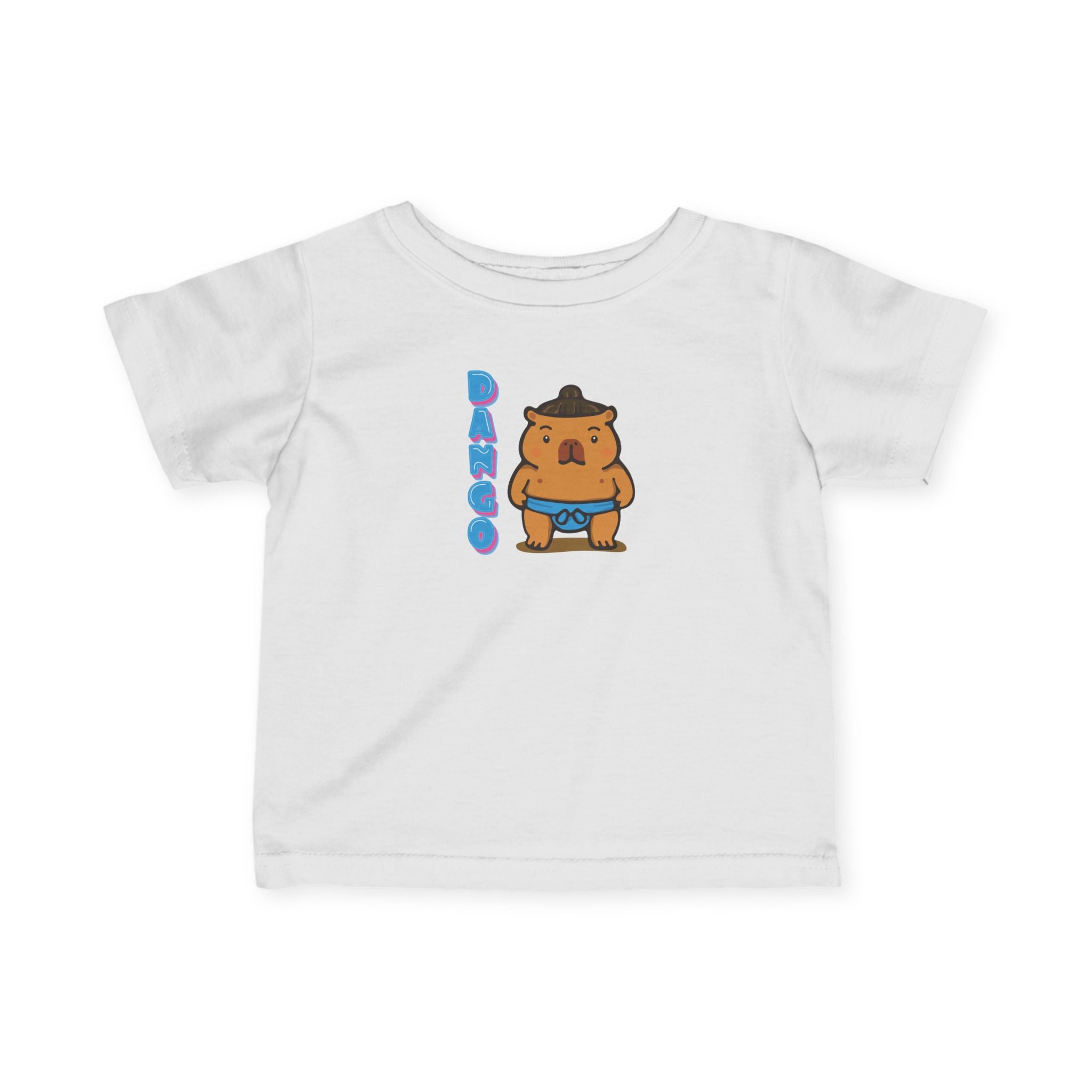 Dango the Sumo Lover Capybara Cartoon T-Shirt, Cute Kawaii Animal Gift