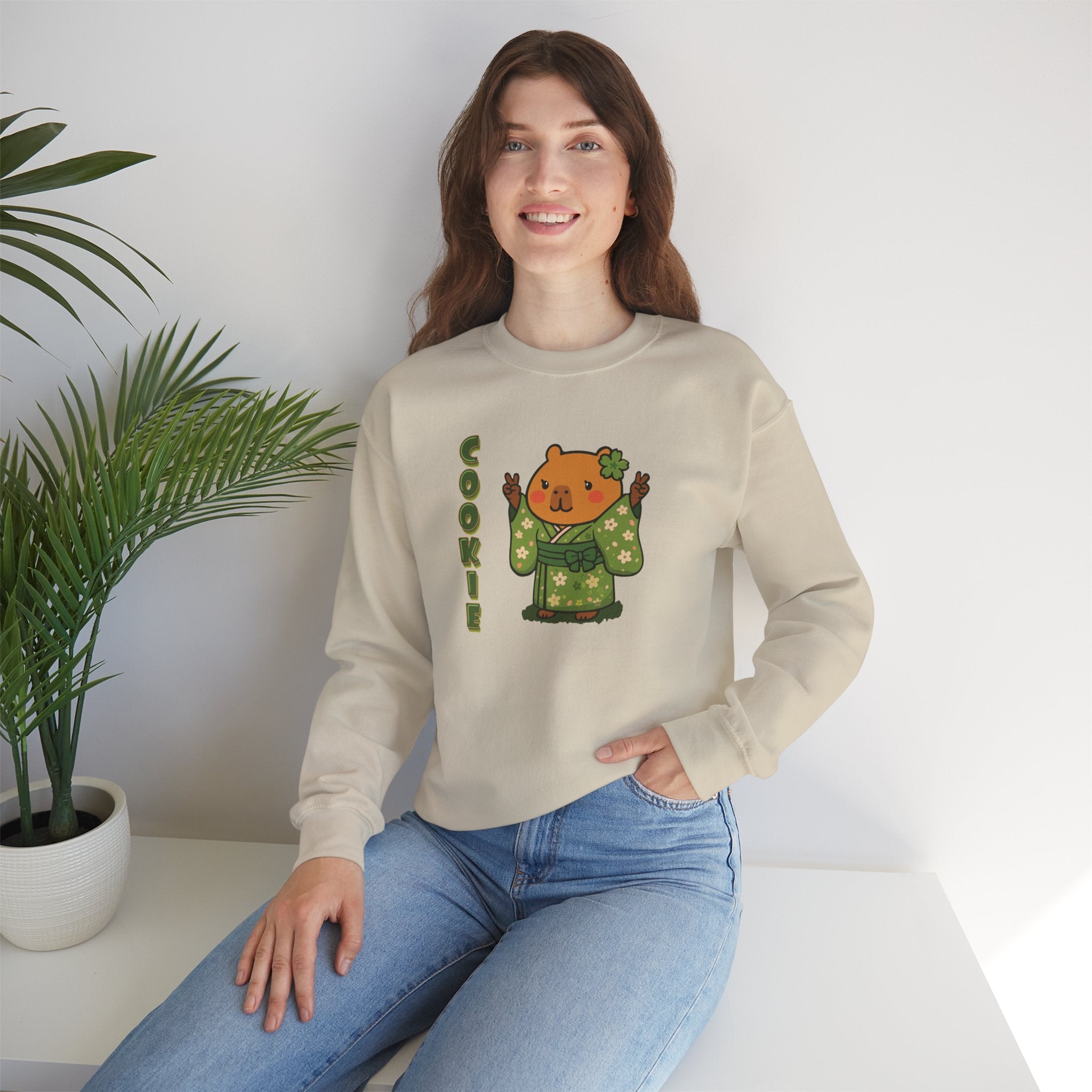 Cookie the Fun Lover Capybara Cartoon Sweater, Cute Kawaii Animal Gift