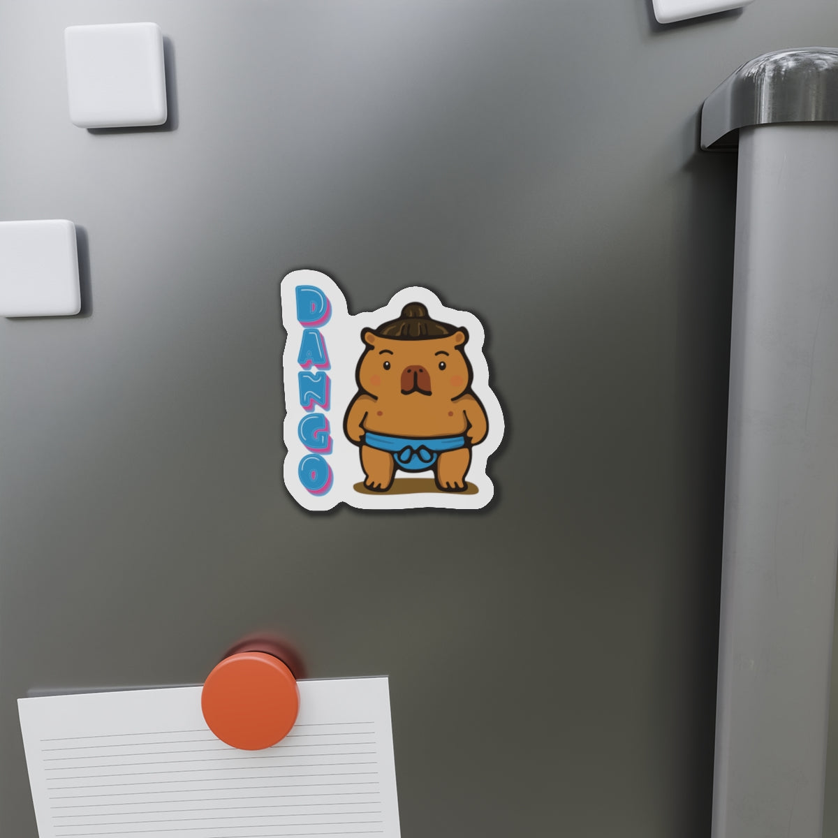 Dango the Sumo Lover Capybara Cartoon Magnets, Cute Kawaii Animal Gift