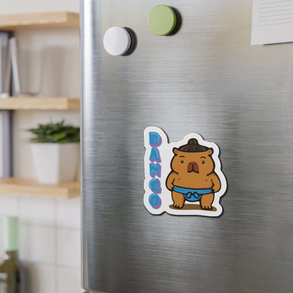 Dango the Sumo Lover Capybara Cartoon Magnets, Cute Kawaii Animal Gift