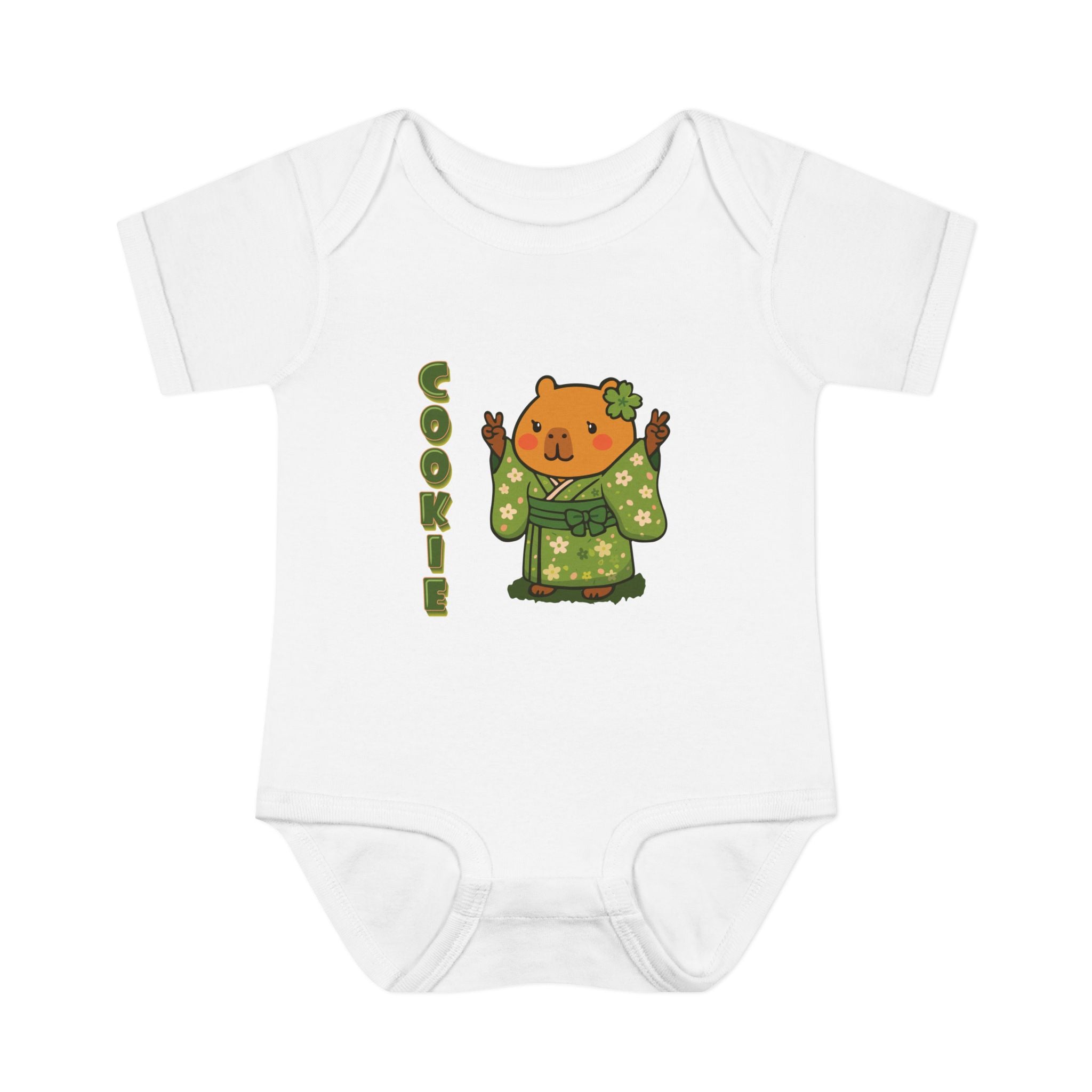 Cookie the Fun Lover Capybara Cartoon Bodysuit, Cute Kawaii Animal Gift