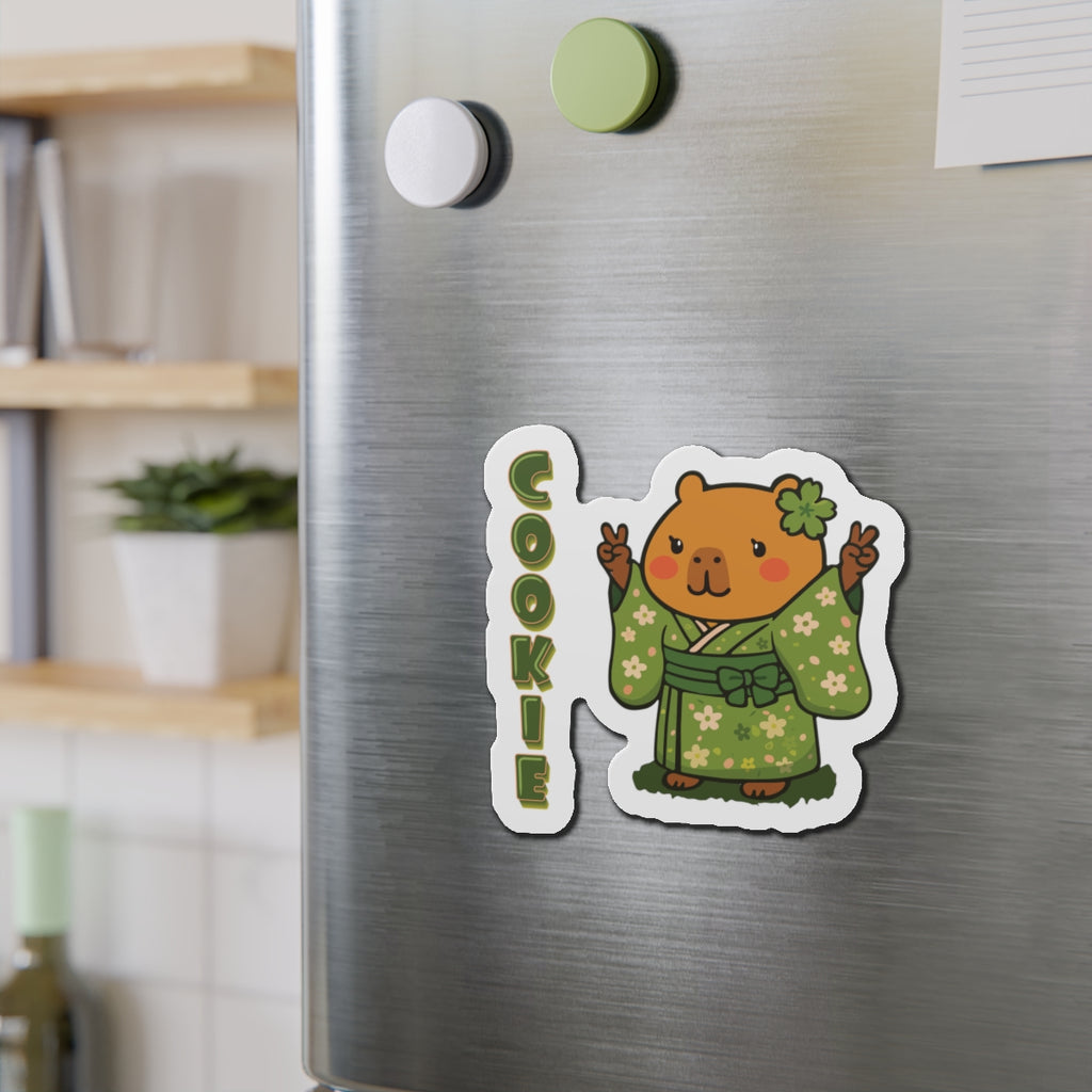 Cookie the Fun Lover Capybara Cartoon Magnets, Cute Kawaii Animal Gift