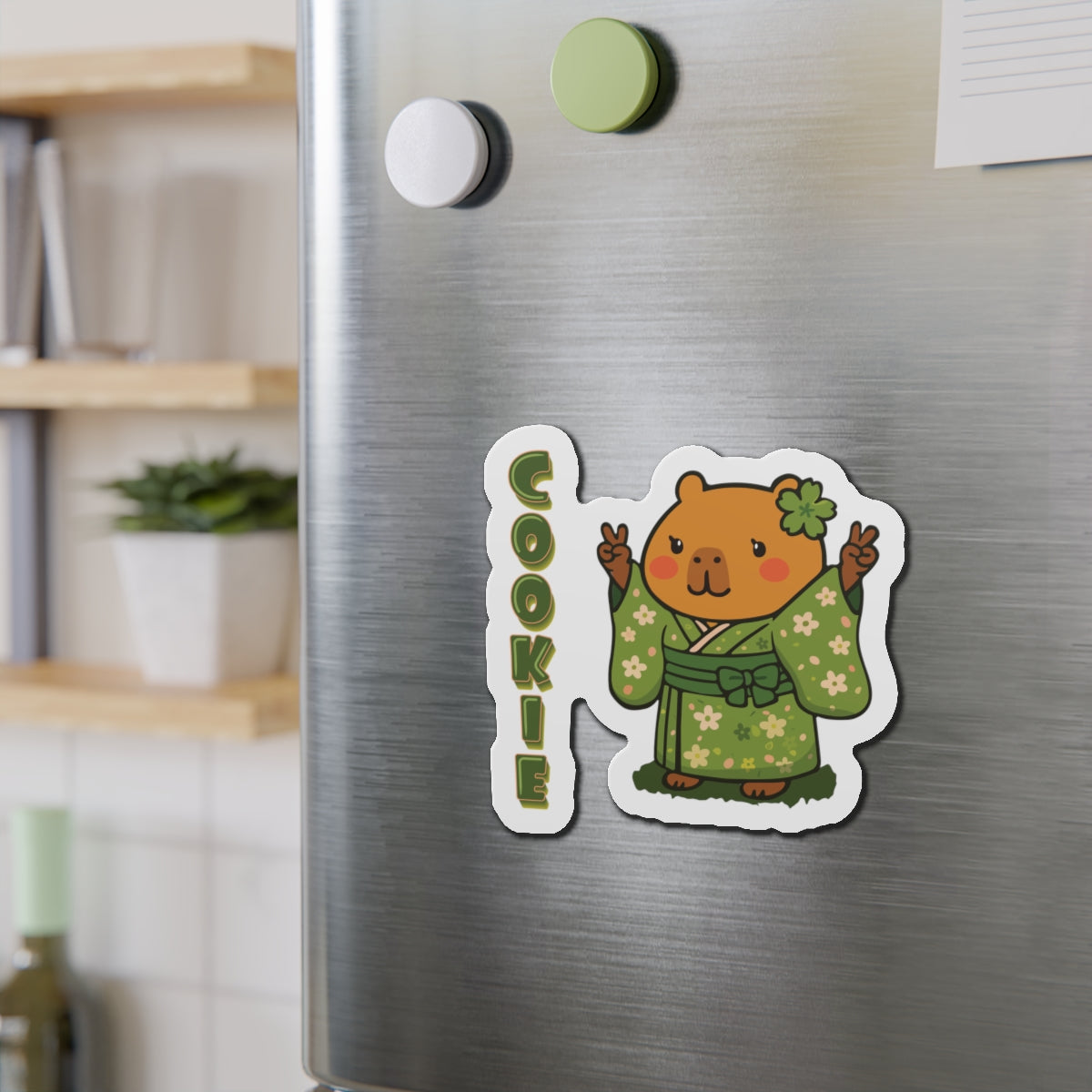 Cookie the Fun Lover Capybara Cartoon Magnets, Cute Kawaii Animal Gift