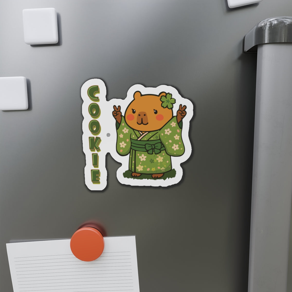 Cookie the Fun Lover Capybara Cartoon Magnets, Cute Kawaii Animal Gift