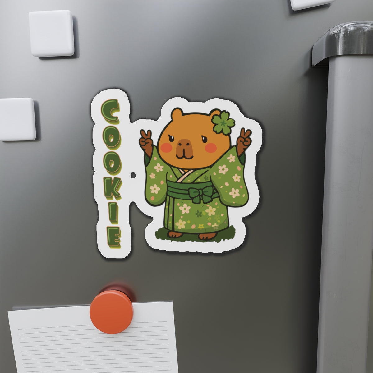 Cookie the Fun Lover Capybara Cartoon Magnets, Cute Kawaii Animal Gift