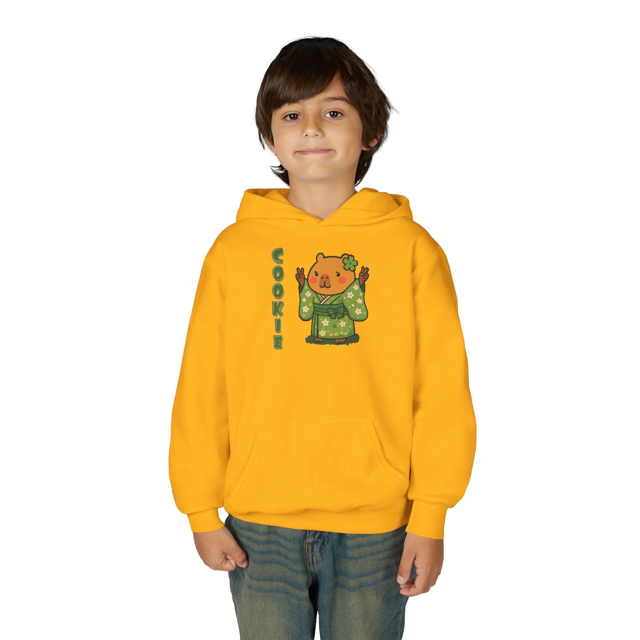 Cookie the Fun Lover Capybara Cartoon Hoodie, Cute Kawaii Animal Gift