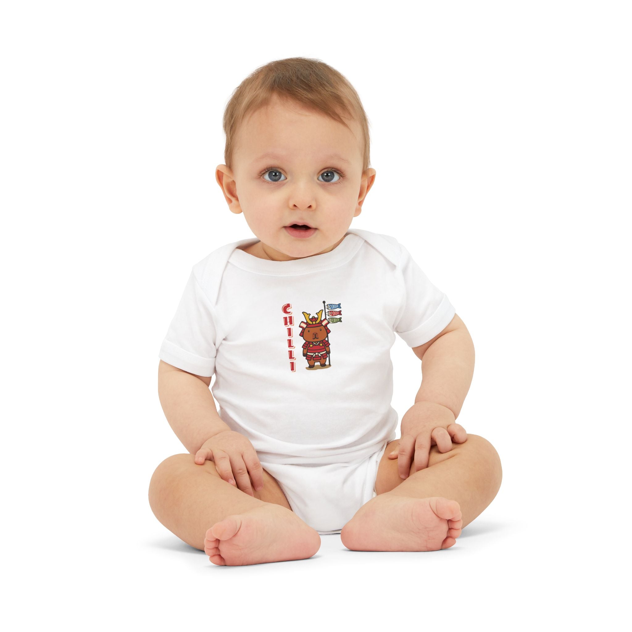 Chilli the Samurai Warrior Capybara Cartoon Bodysuit, Cute Kawaii Animal Gift