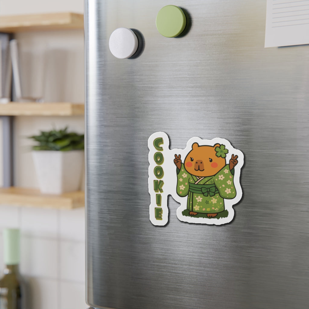 Cookie the Fun Lover Capybara Cartoon Magnets, Cute Kawaii Animal Gift