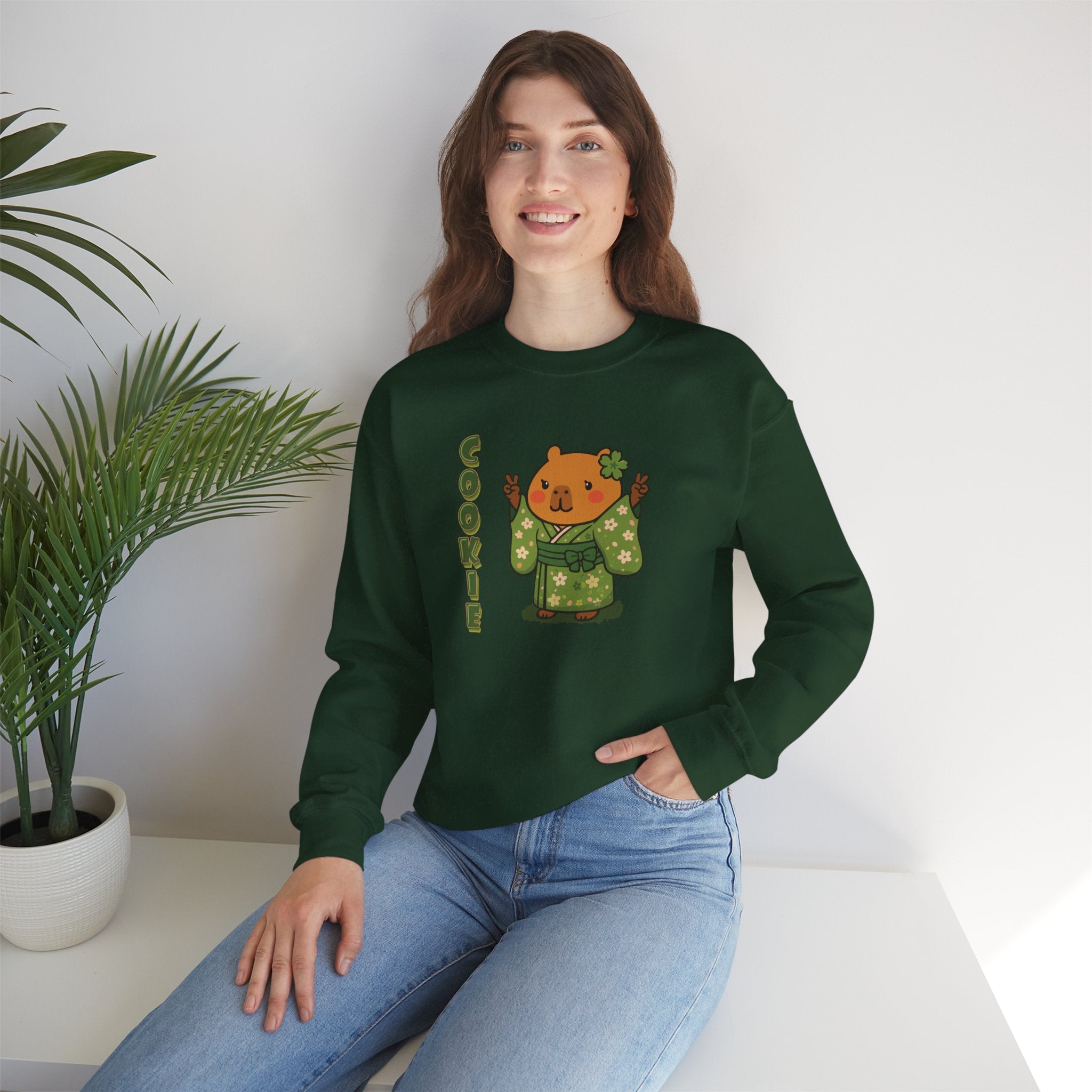 Cookie the Fun Lover Capybara Cartoon Sweater, Cute Kawaii Animal Gift