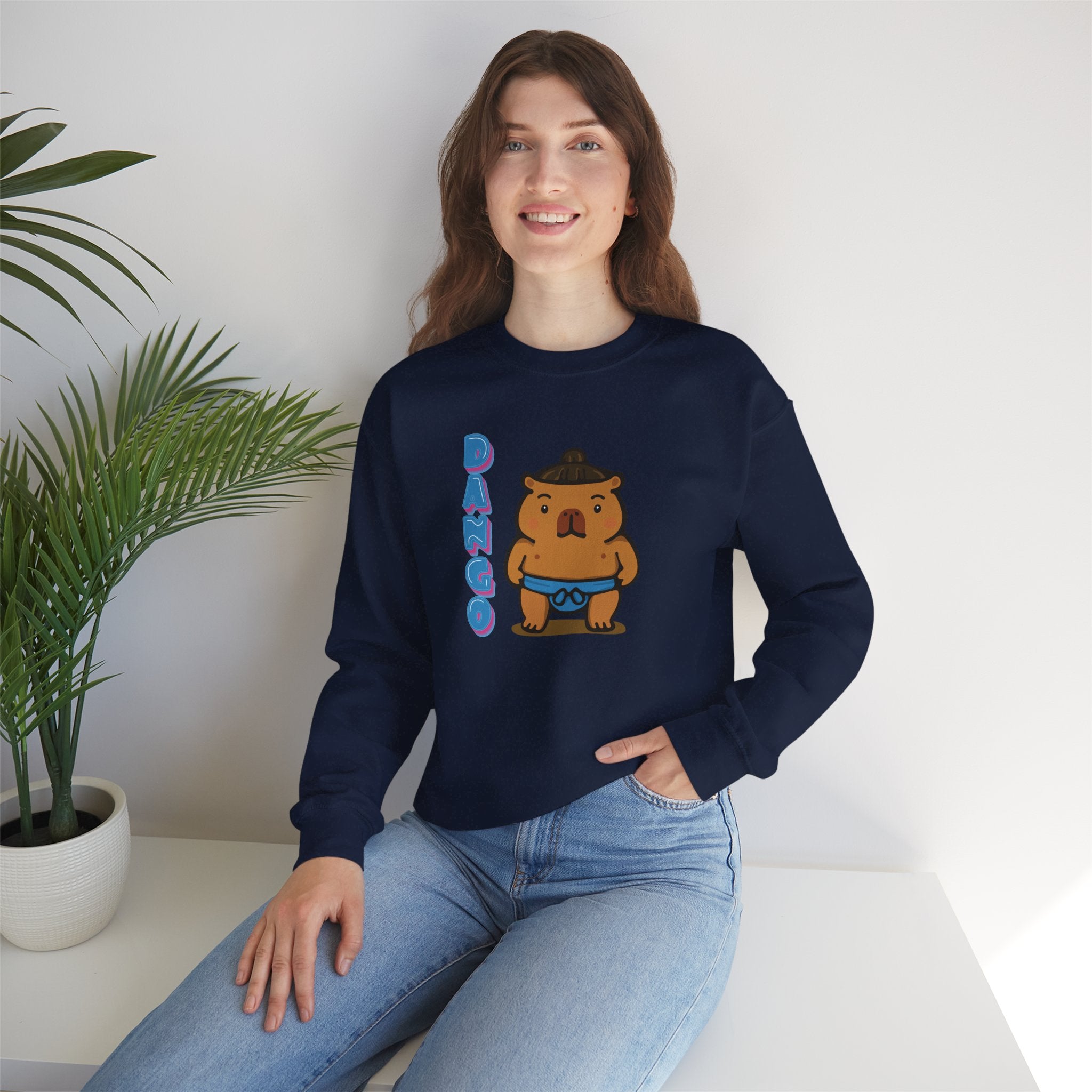 Dango the Sumo Lover Capybara Cartoon Sweater, Cute Kawaii Animal Gift