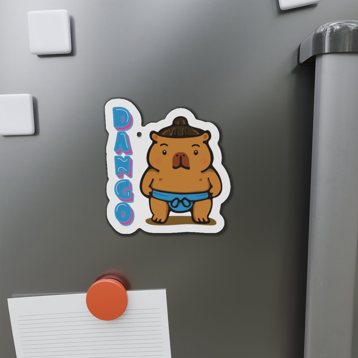 Dango the Sumo Lover Capybara Cartoon Magnets, Cute Kawaii Animal Gift