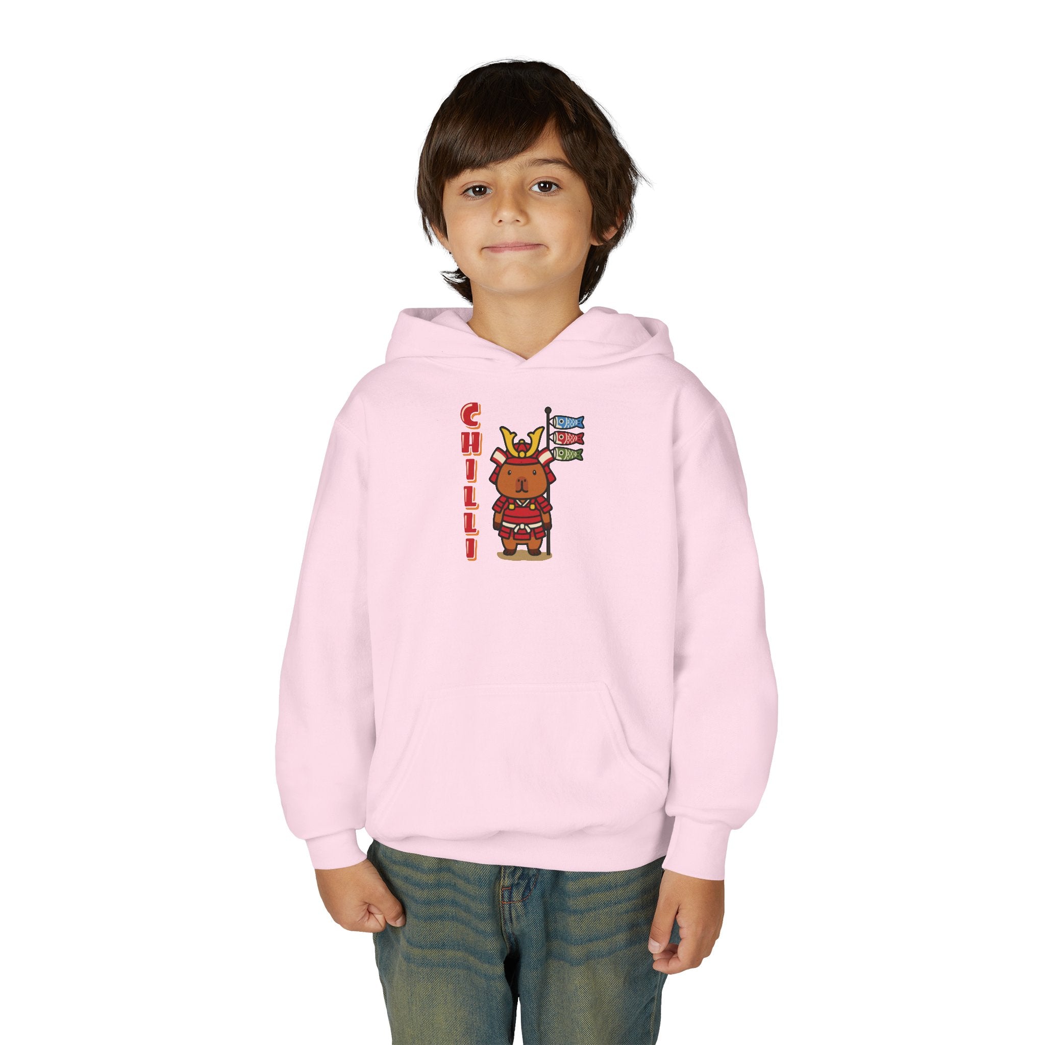 Chilli the Samurai Warrior Capybara Cartoon Hoodie, Cute Kawaii Animal Gift