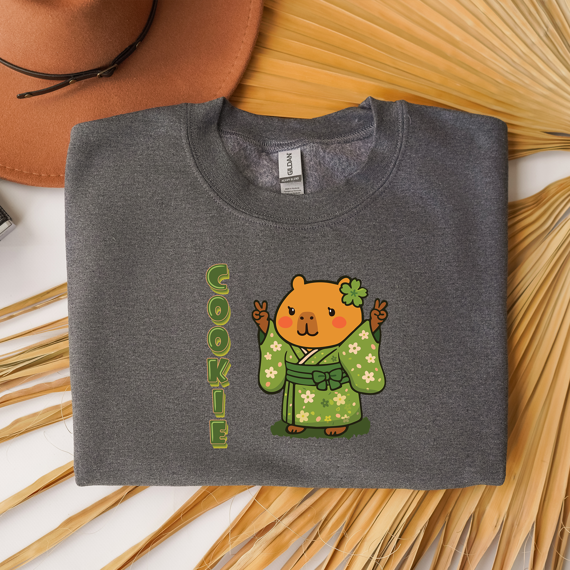 Cookie the Fun Lover Capybara Cartoon Sweater, Cute Kawaii Animal Gift