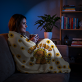 Chestnut the Sunflower Lover Capybara Cartoon Soft Blanket, Cute Kawaii Animal Gift