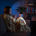 Chilli the Samurai Warrior Capybara Cartoon Soft Blanket, Cute Kawaii Animal Gift