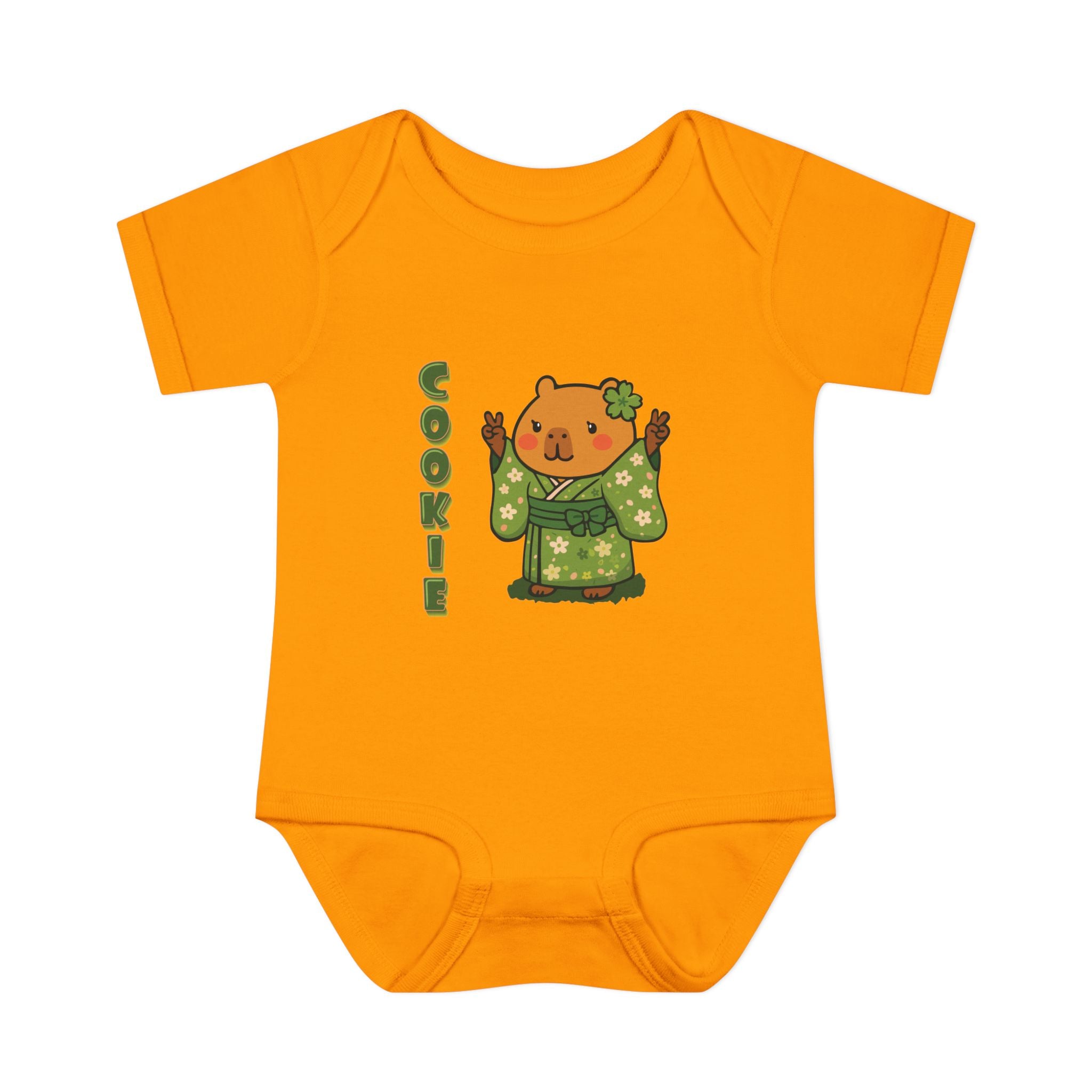 Cookie the Fun Lover Capybara Cartoon Bodysuit, Cute Kawaii Animal Gift