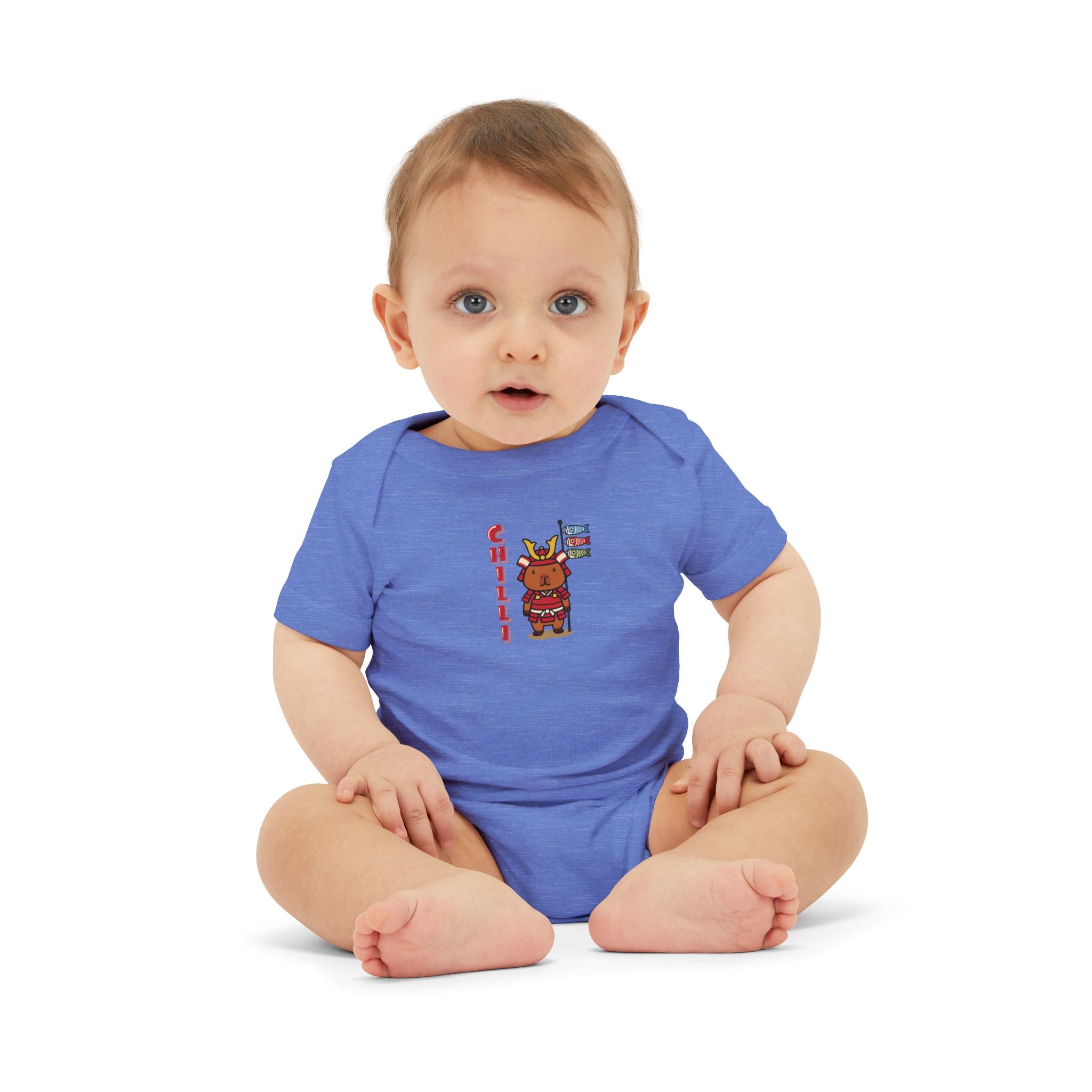 Chilli the Samurai Warrior Capybara Cartoon Bodysuit, Cute Kawaii Animal Gift