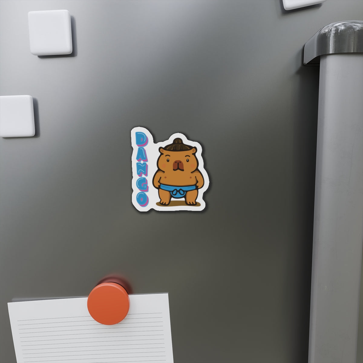 Dango the Sumo Lover Capybara Cartoon Magnets, Cute Kawaii Animal Gift