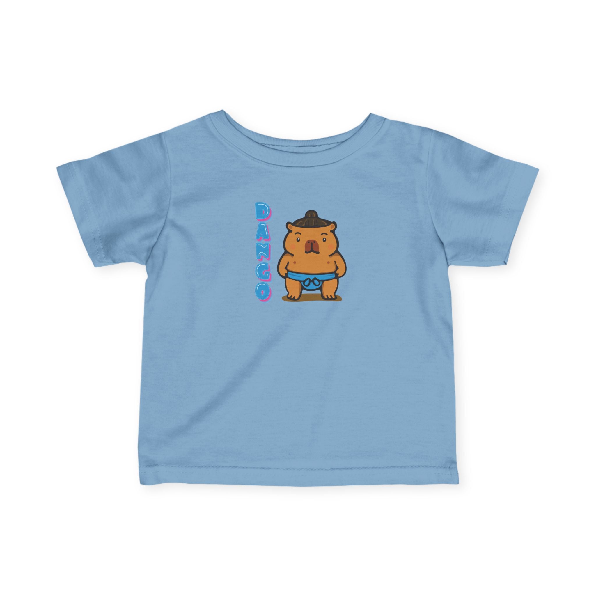 Dango the Sumo Lover Capybara Cartoon T-Shirt, Cute Kawaii Animal Gift
