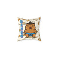 Dango the Sumo Lover Capybara Cartoon Pillow, Cute Kawaii Animal Gift